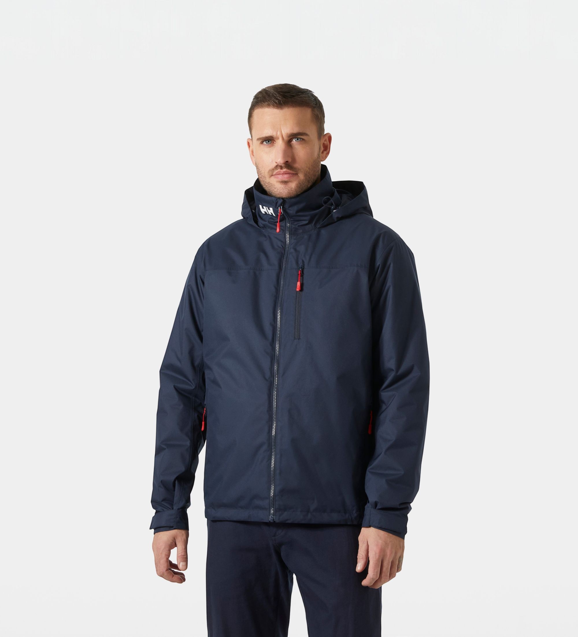 Helly Hansenvoor mannen. 34526 Fleecejack Crew Hooded marineblauw (XXL), Casual, Polyester, Buiten