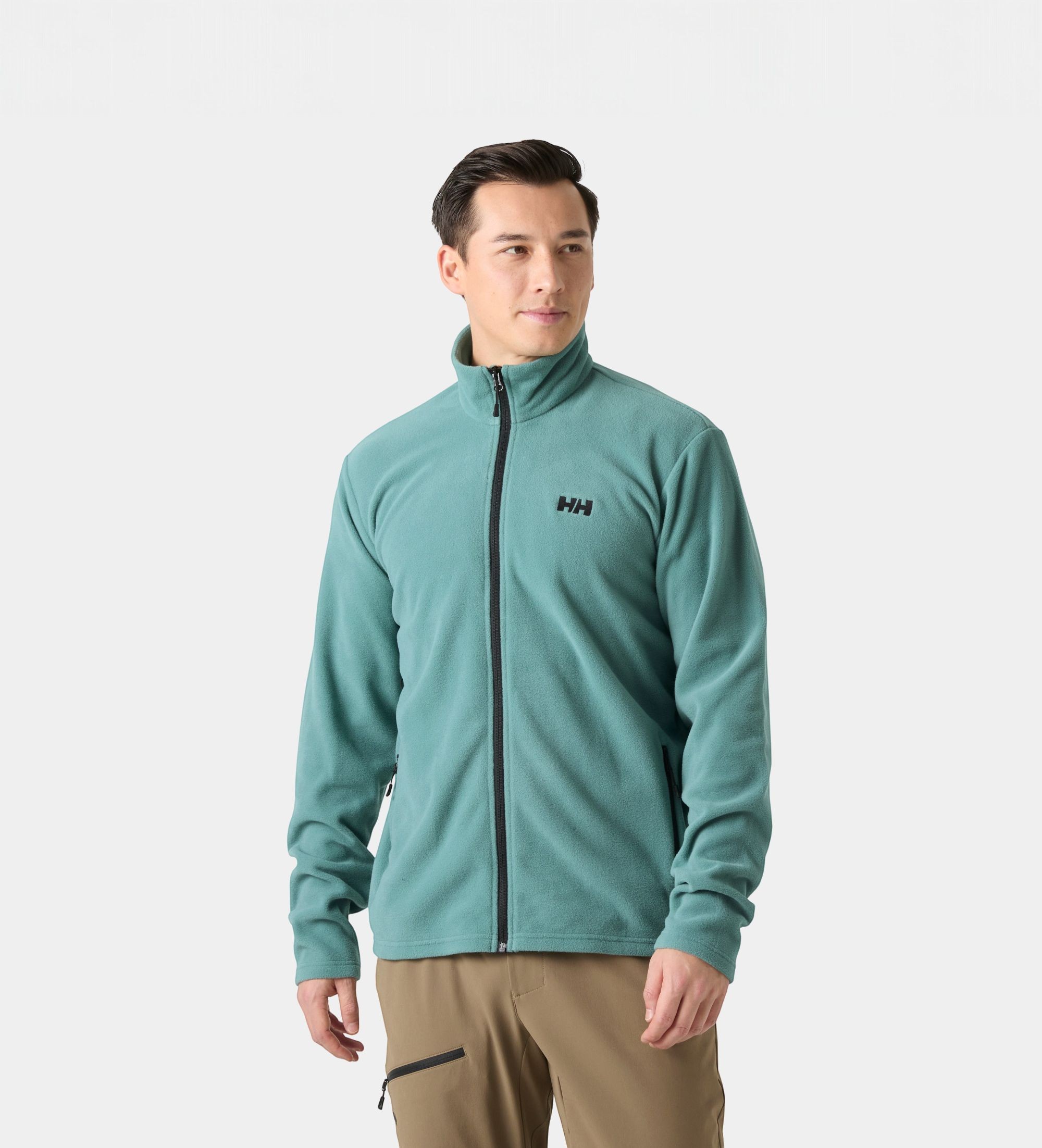 Helly Hansenvoor mannen. 48281 Daybreaker fleecejack groen (XXL), Casual, Polyester, Buiten