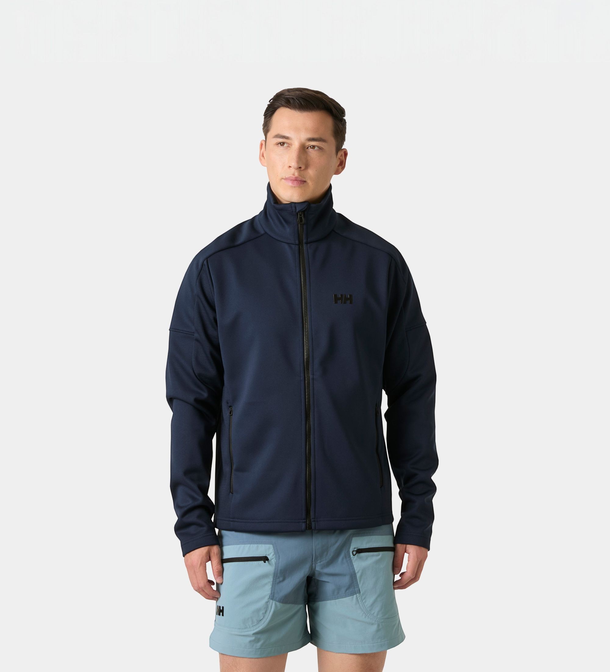 Helly Hansenvoor mannen. 34539 HP fleecejack marineblauw (L), Casual, Polyester