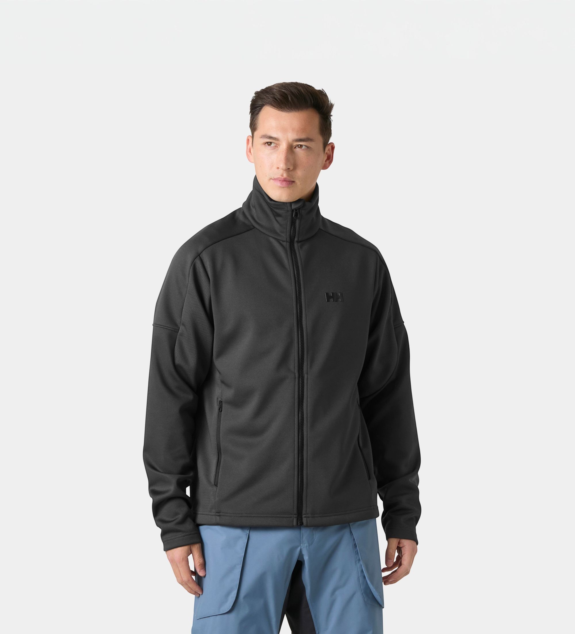 Helly Hansenvoor mannen. 34539 HP fleecejack grijs (M), Casual, Polyester