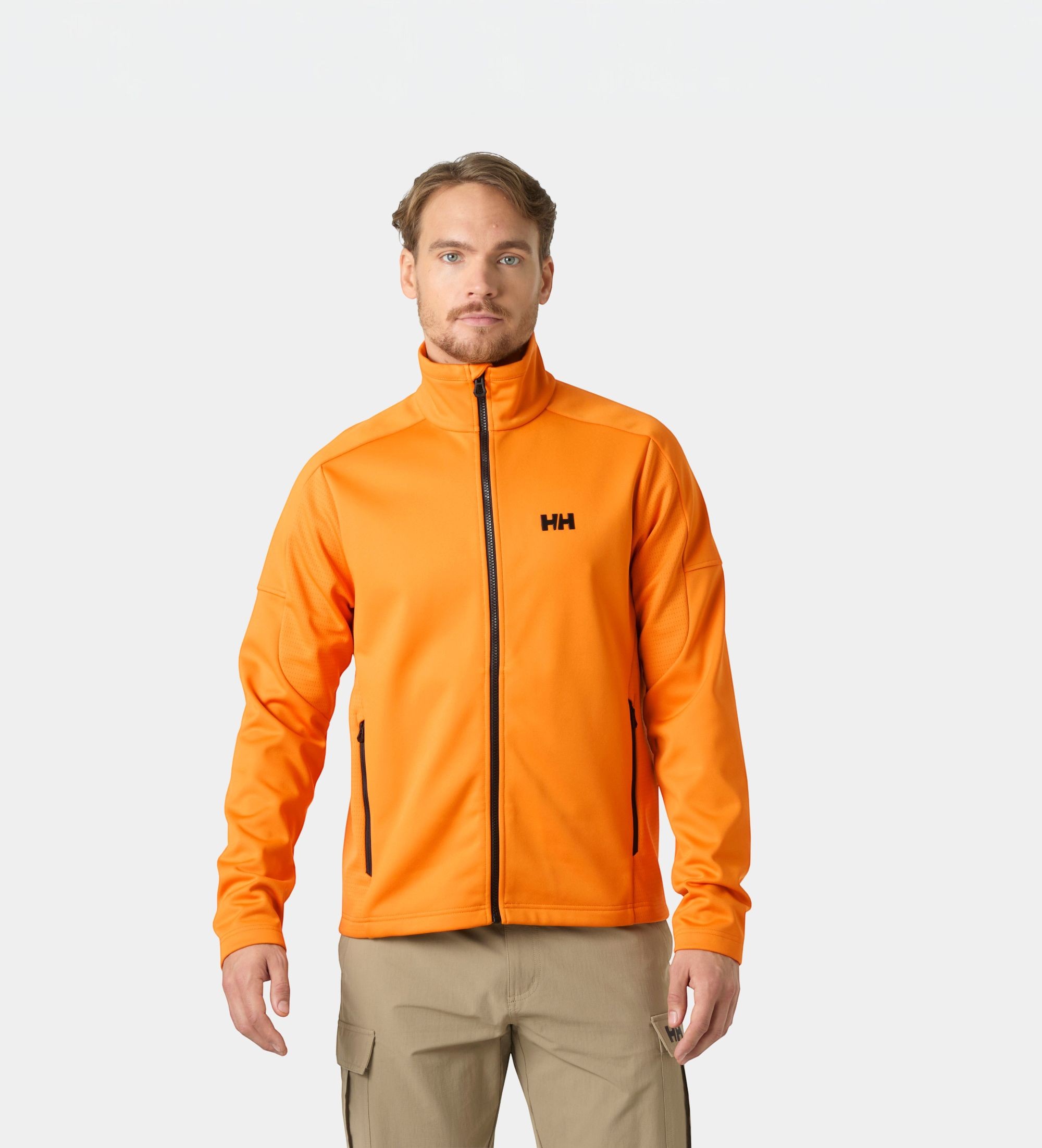 Helly Hansenvoor mannen. 34539 Fleecejack HP oranje (XL), Casual, Polyester