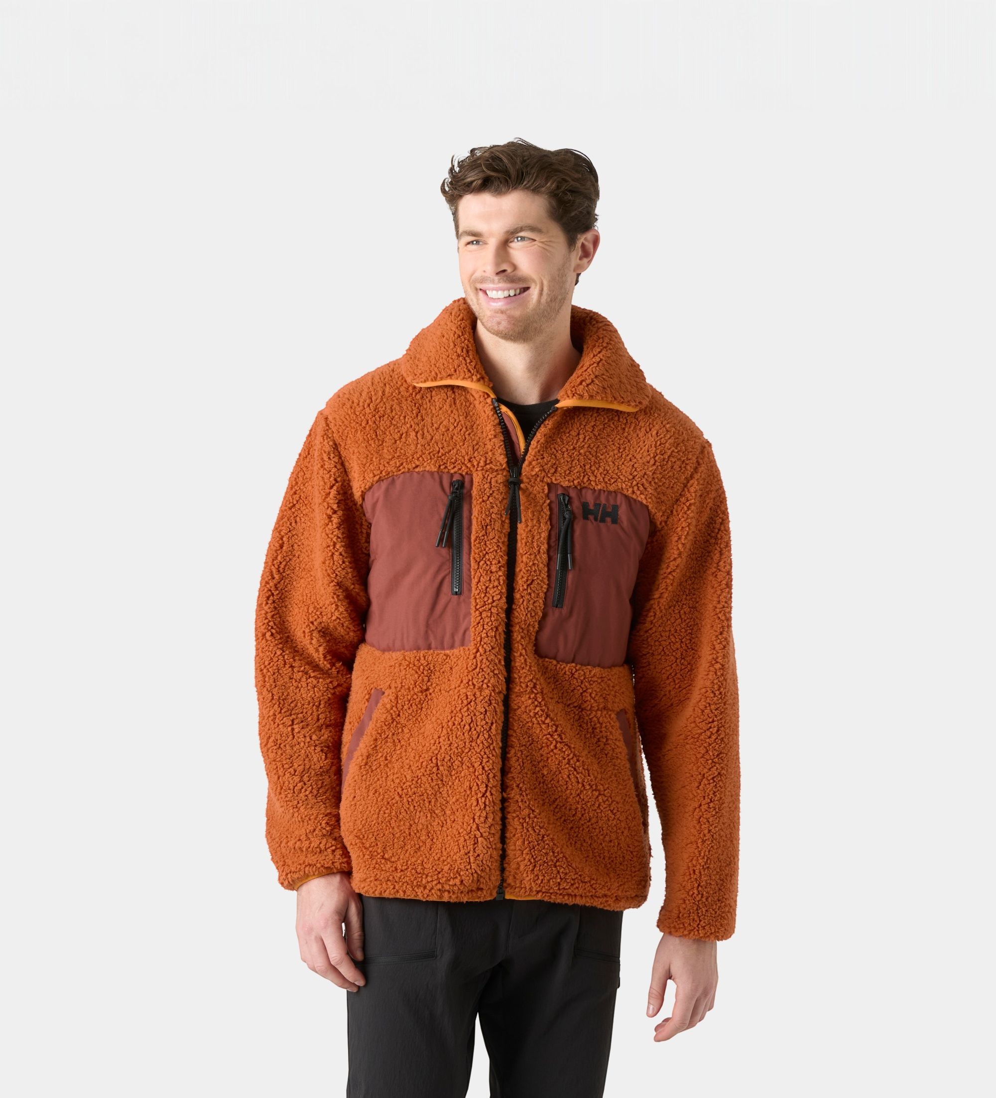 Helly Hansenvoor mannen. 48379 Oranje Moonlit Pile fleecejack (XL), Casual, Buiten, Gerecycled polyester