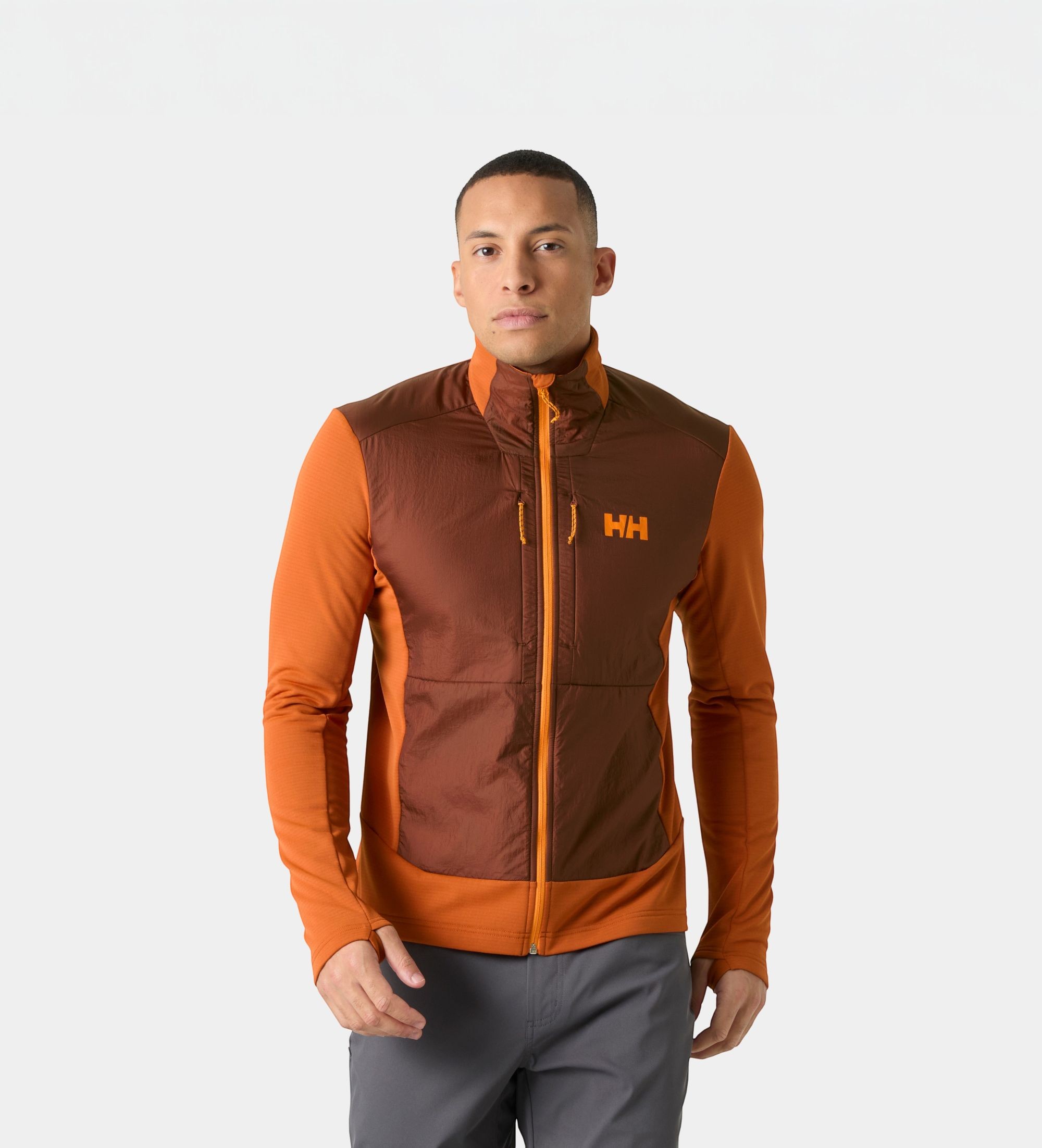 Helly Hansenvoor mannen. 63347 Oranje Versalite Hybrid fleecejack (L), Casual, Polyester