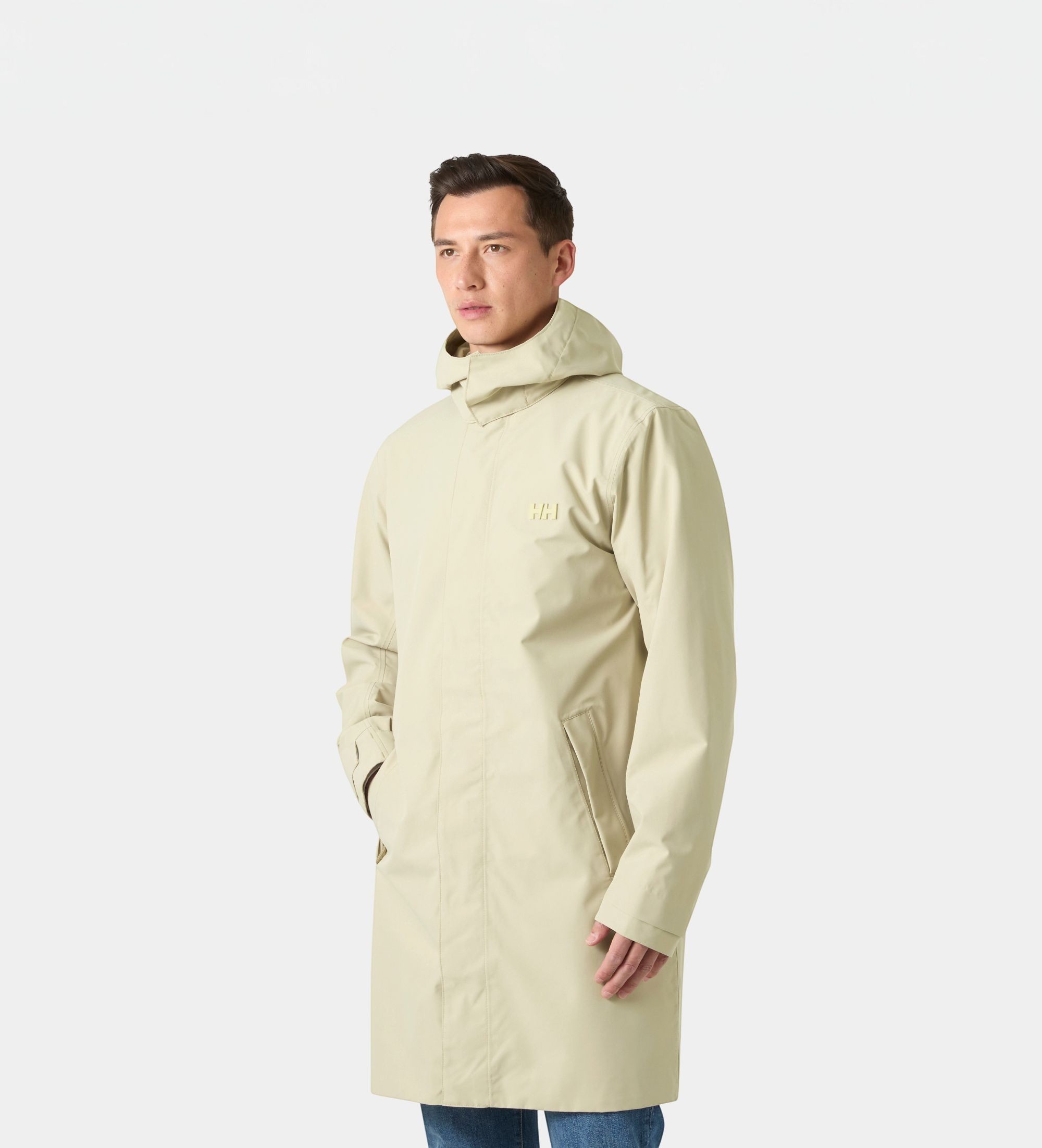 Helly Hansenvoor mannen. 54606 Beige regenjas City (M), Casual, Polyester, Buiten