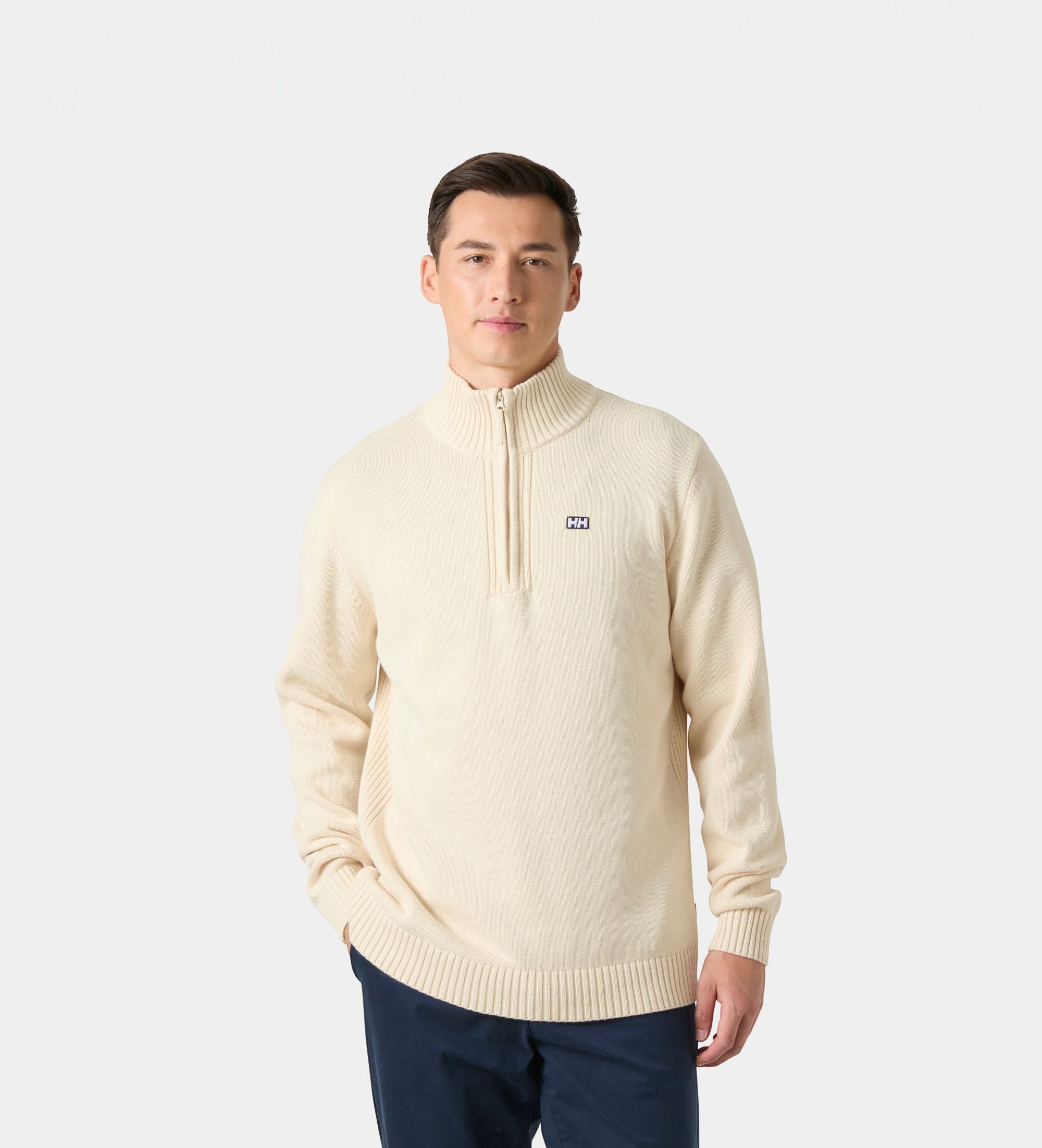 Helly Hansenvoor mannen. 54529 Jersey Smoegen beige (M), Casual, Katoen