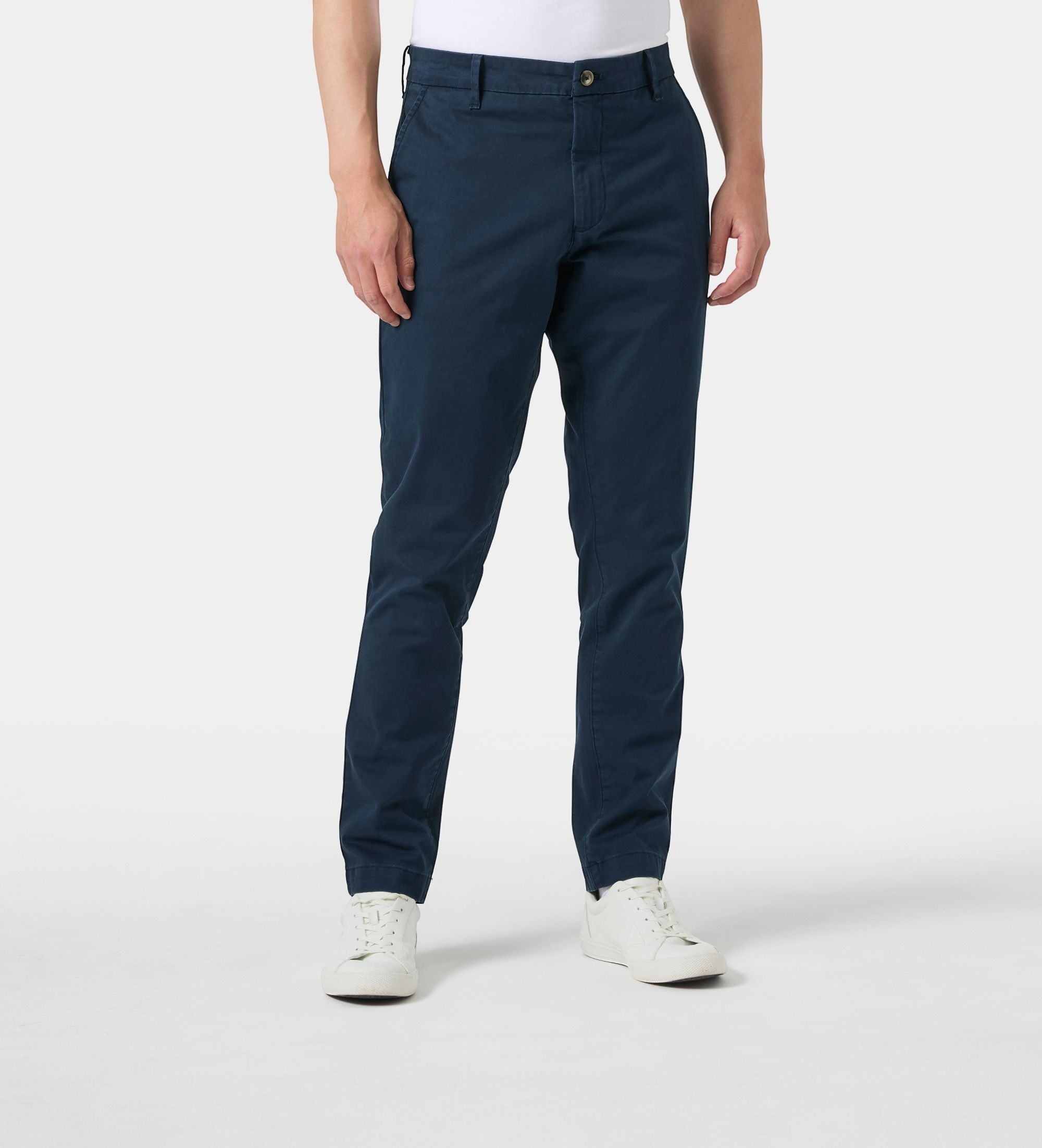 Helly Hansenvoor mannen. 54538 Bryggen chino marineblauw (32/32), Casual, Katoen