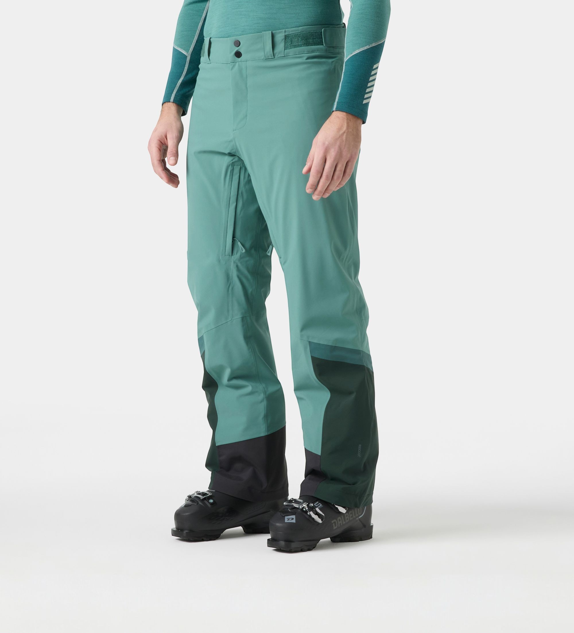 Helly Hansenvoor mannen. 66142 Alpha skibroek groen (XXL), Buiten, Polyamide, Sneeuw