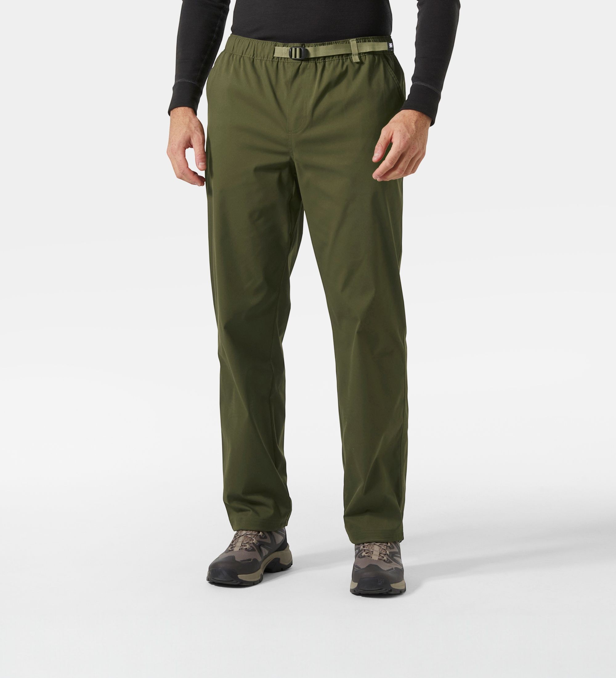 Helly Hansenvoor mannen. 63468 Holmen Relaxed broek groen (31/30), Casual, Polyester, Buiten