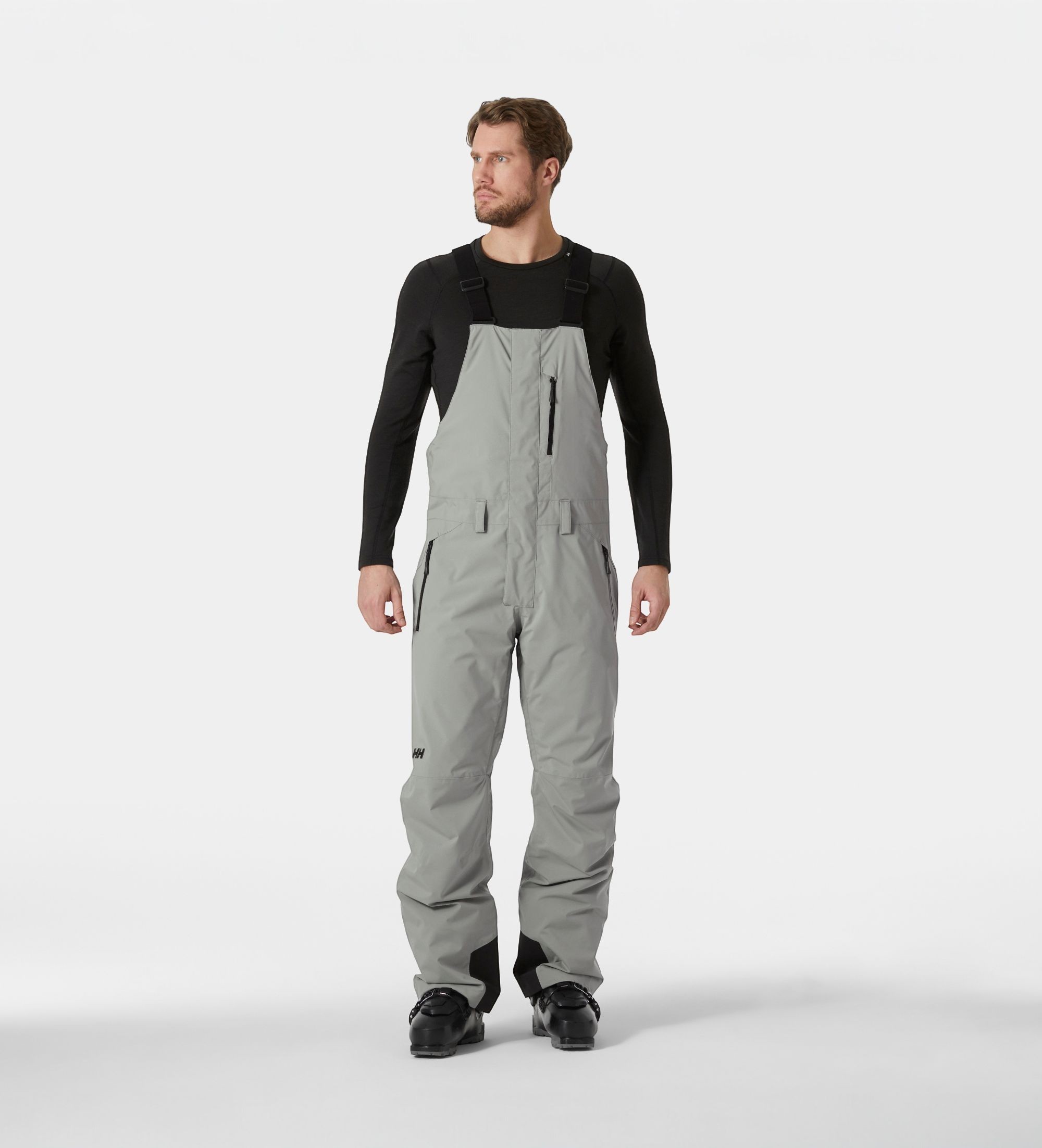 Helly Hansenvoor mannen. 65780 Legendary skibroek met bretels grijs (XXL), Sportief, Polyester, Sneeuw, Buiten
