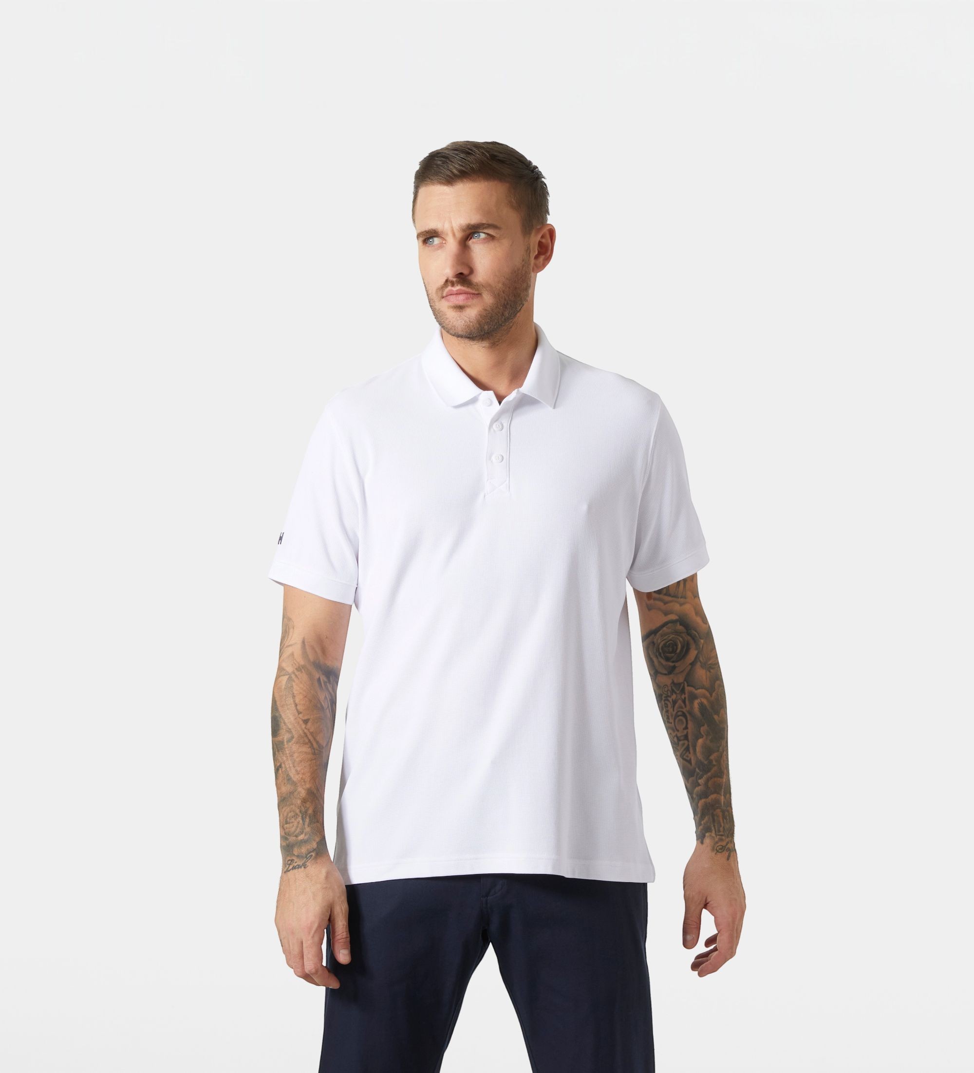 Helly Hansenvoor mannen. 50982 Riftline polo wit (3XL), Casual, Polyamide, Korte mouwen