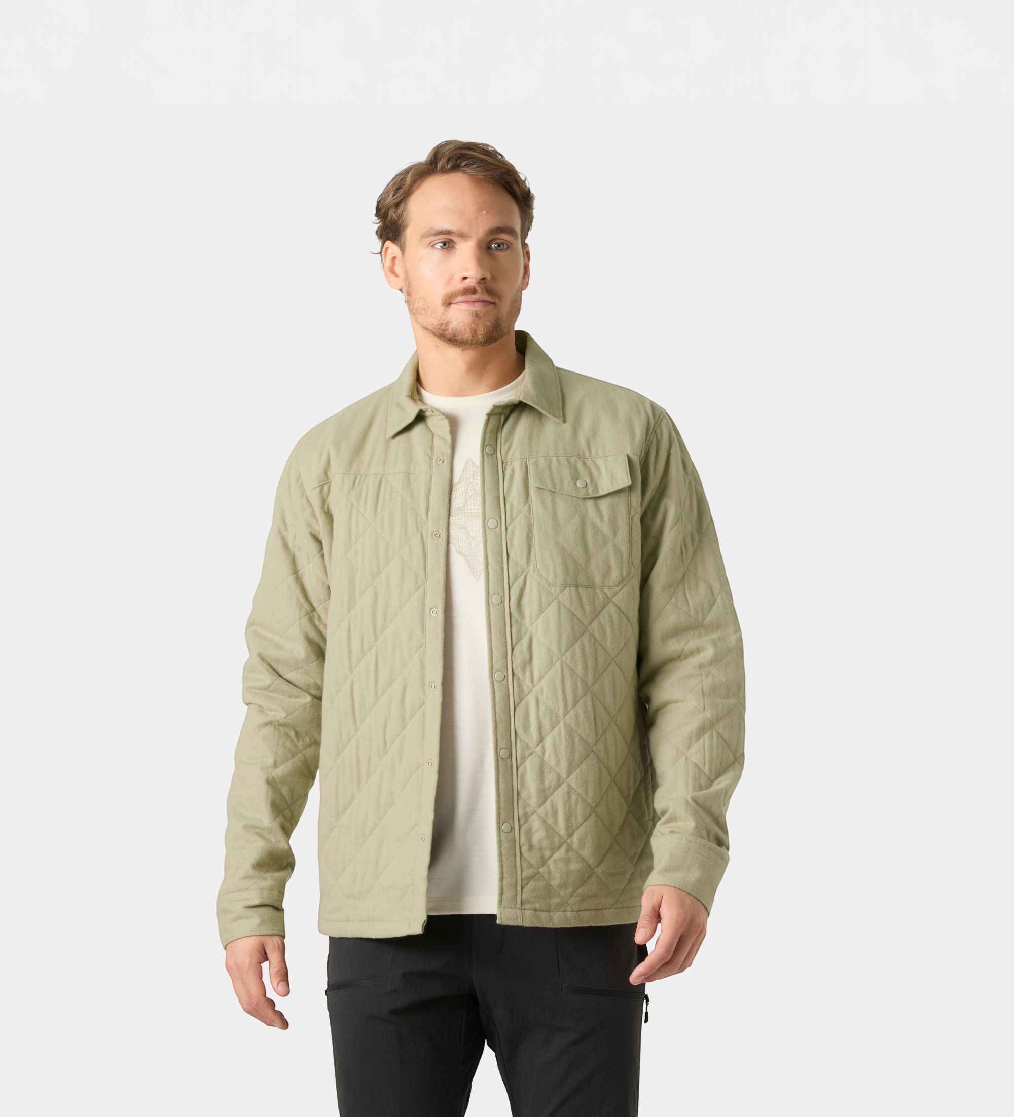 Helly Hansenvoor mannen. 63255 Isfjord gewatteerd jack beige (XL), Casual, Katoen