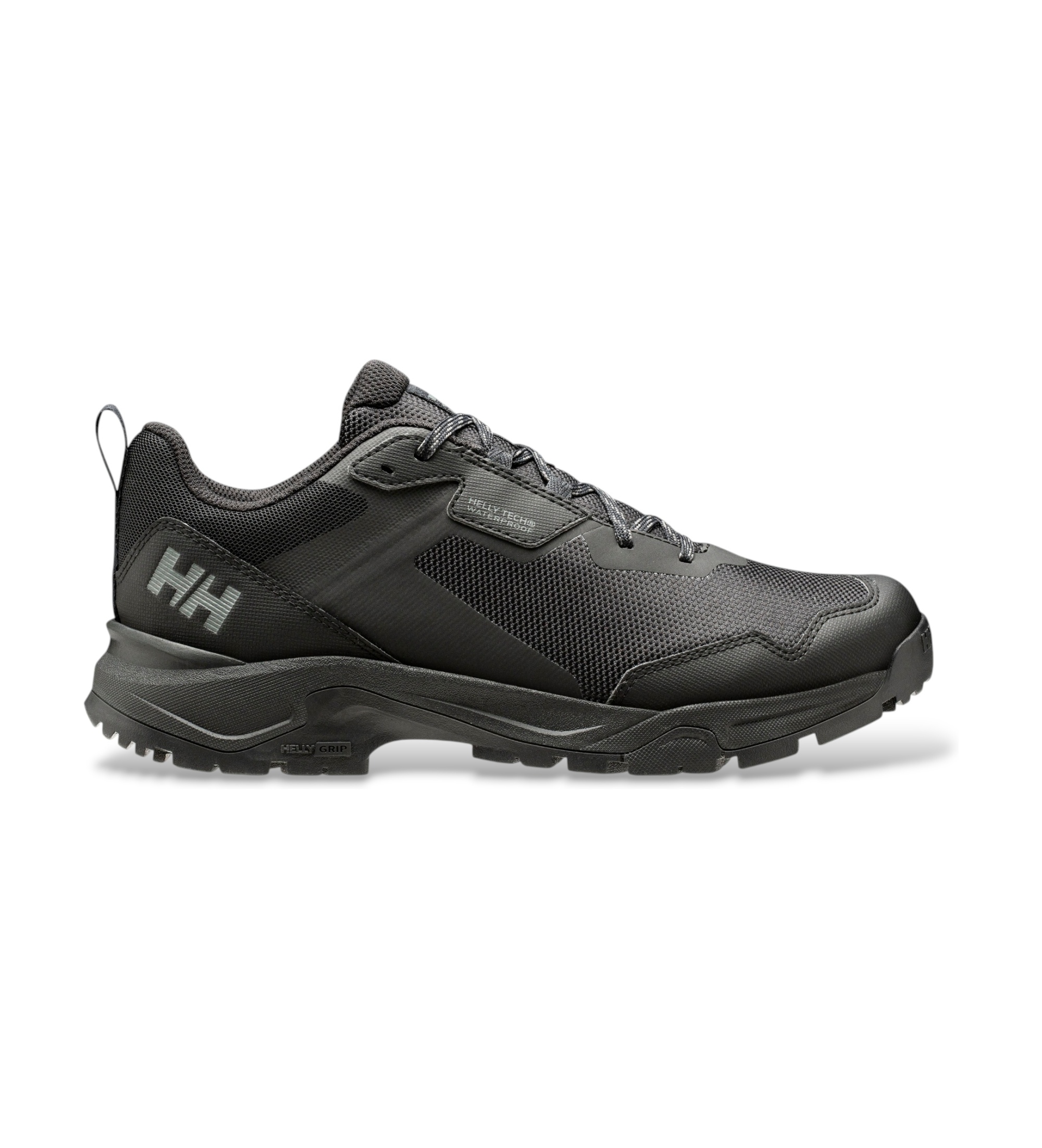 Helly Hansenvoor mannen. 12095 Canyon Low HT bergschoenen zwart (43), Plat, Veters, Casual, Buiten, Gerecycled polyester