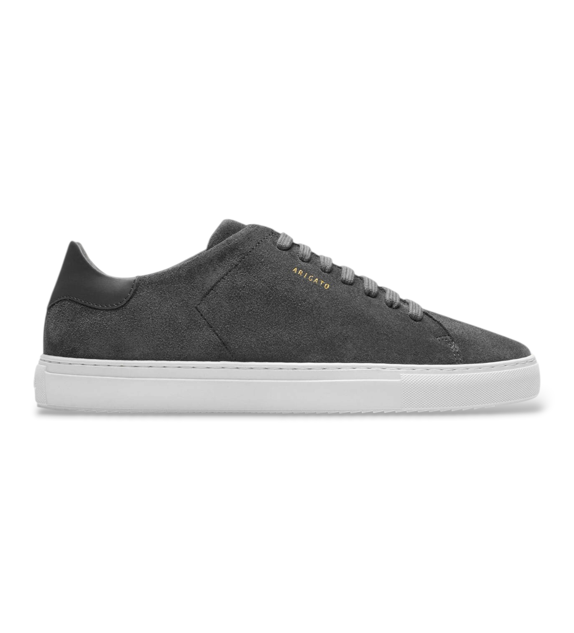 Axel Arigatovoor mannen. F2275002 Clean 90 leren sneakers donkergrijs (45), Leer, Plat, Veters, Casual
