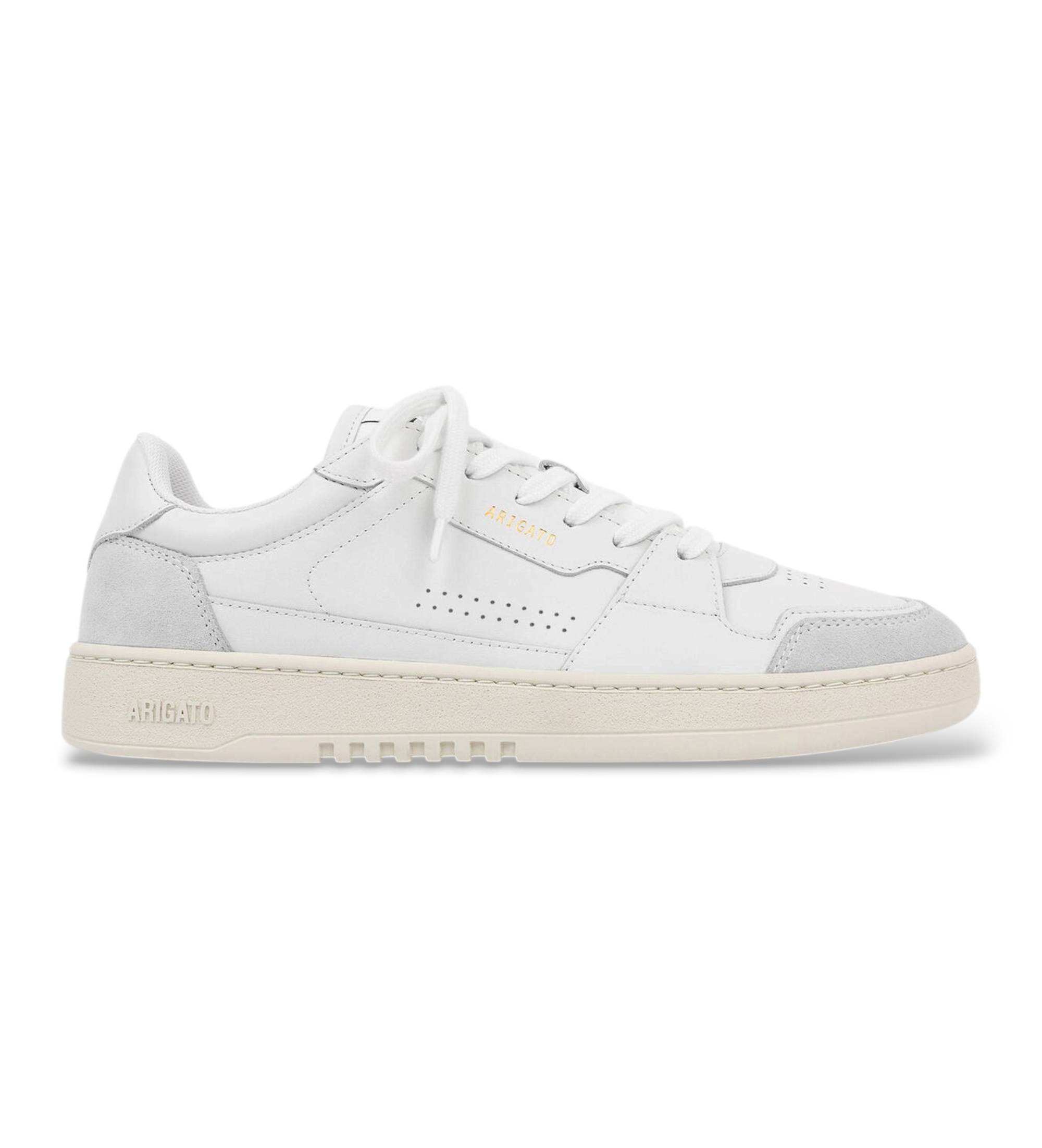 Axel Arigatovoor mannen. F0002007 Leren sneakers Dice wit (41), Leer, Plat, Veters, Casual