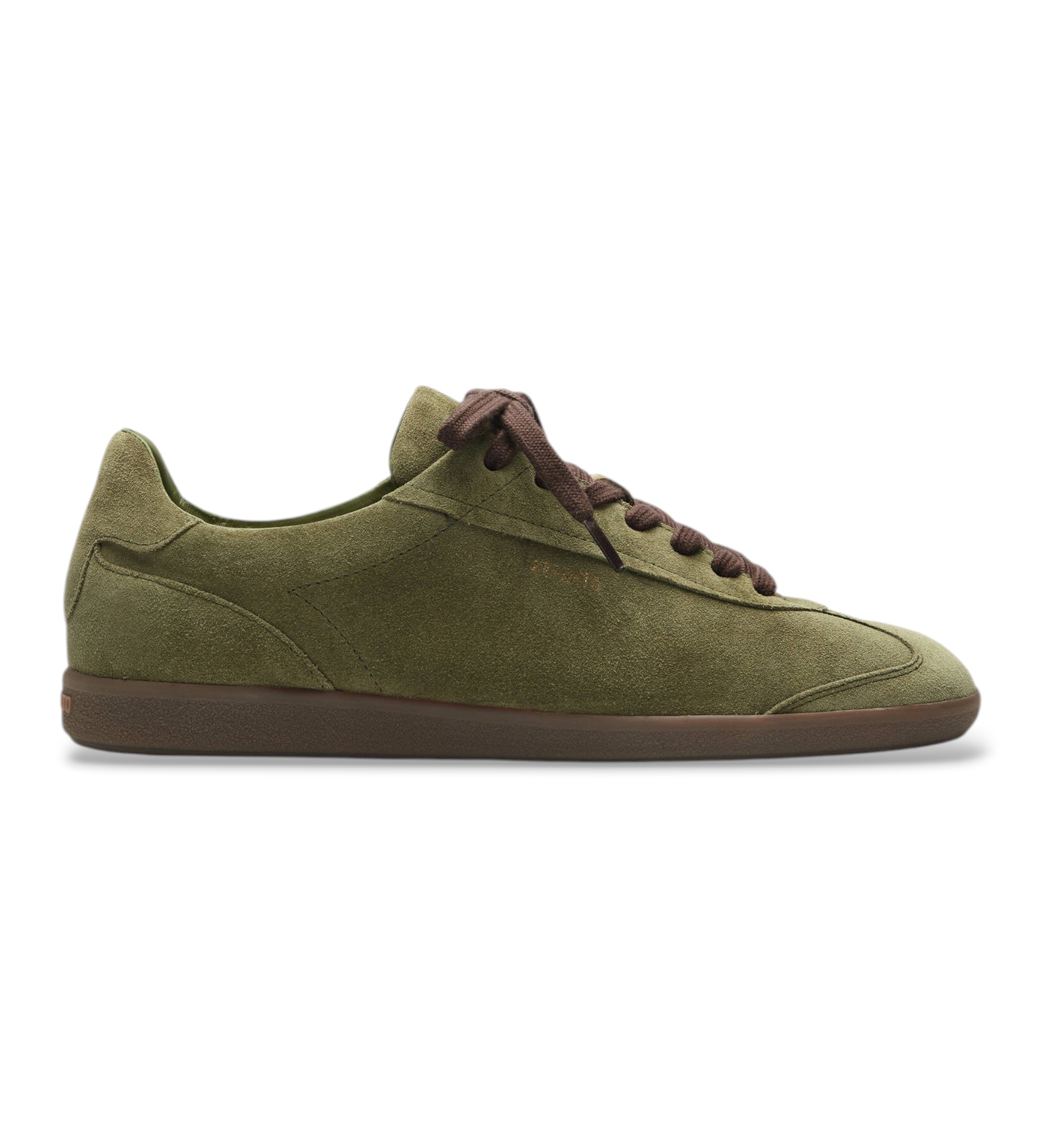 Axel Arigatovoor mannen. F4067002 Zane leren sneakers donkergroen (43), Leer, Plat, Veters, Casual
