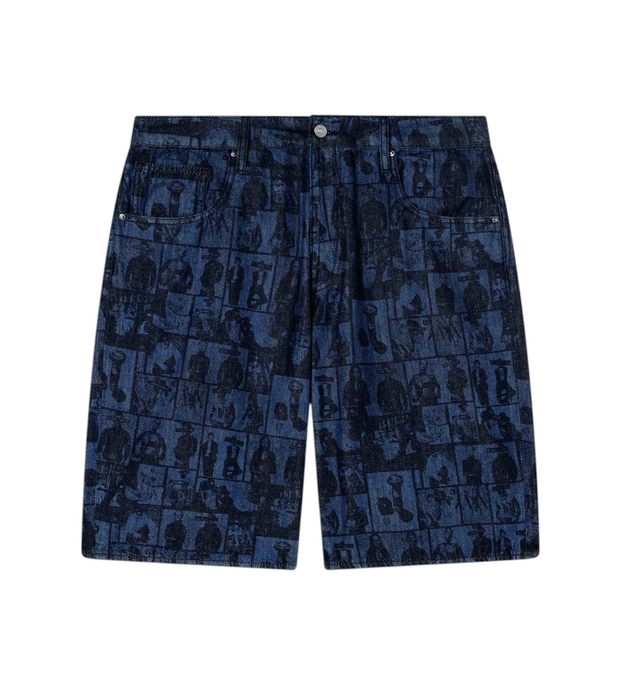A|X Armani Exchange für Herren. XM000658AF24509FB416 Blaue 5-Pocket-Bermudashorts (30), Lässig, Baumwolle