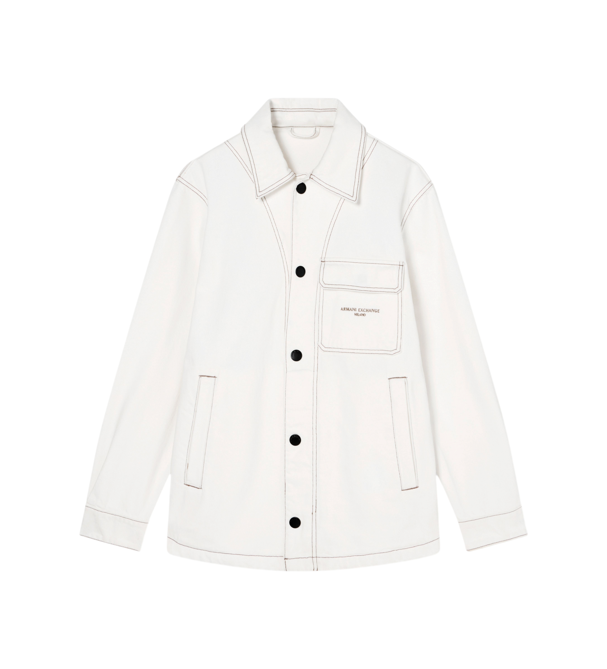 A|X Armani Exchange für Herren. XM002735AF24874U0009 Fieldjacke gebrochen weiß (XL), Lässig, Baumwolle