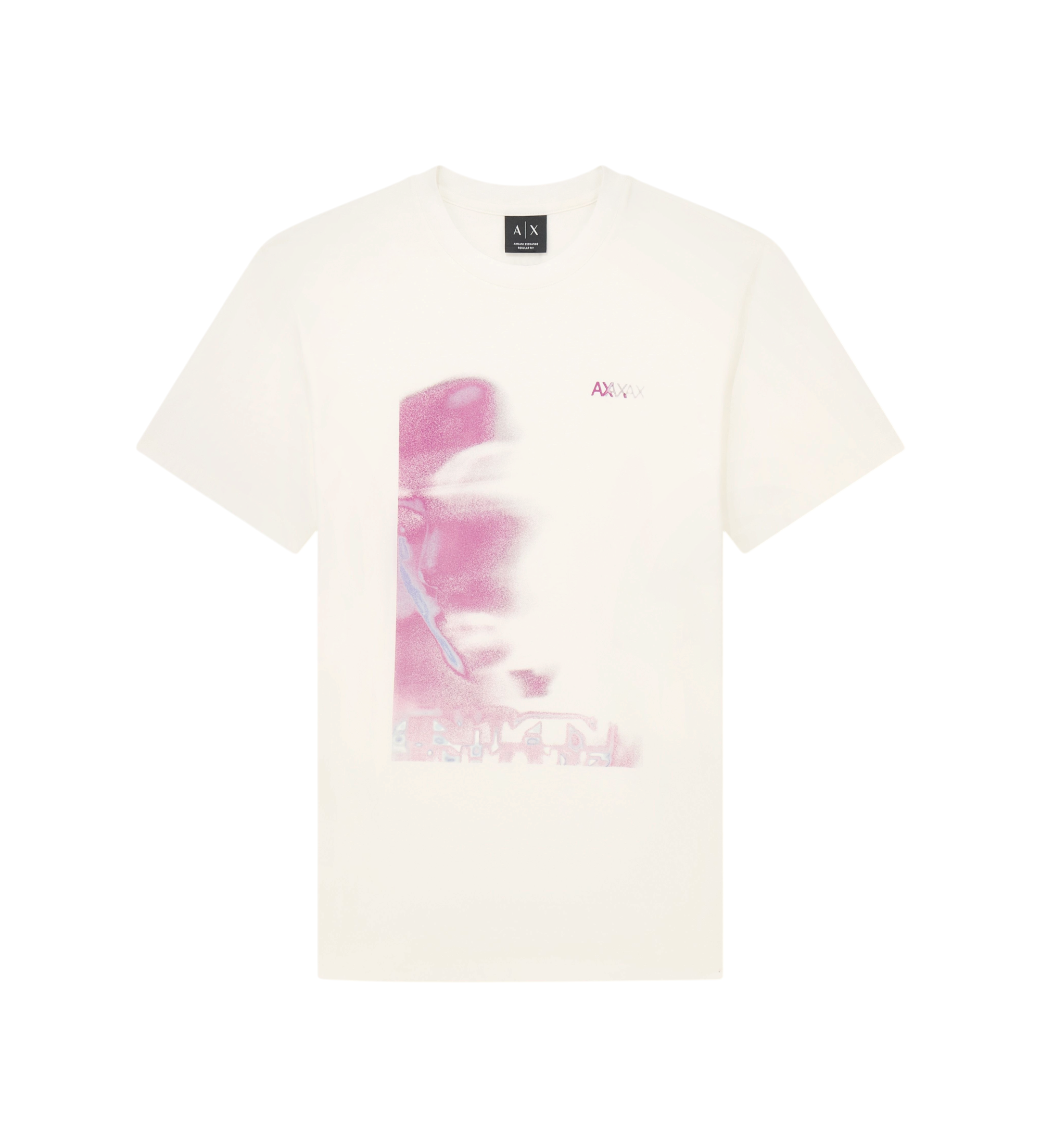 A|X Armani Exchange für Herren. XM002792AF10358U0009 Regular T-Shirt weiß (S), Lässig, Baumwolle, Kurzarm
