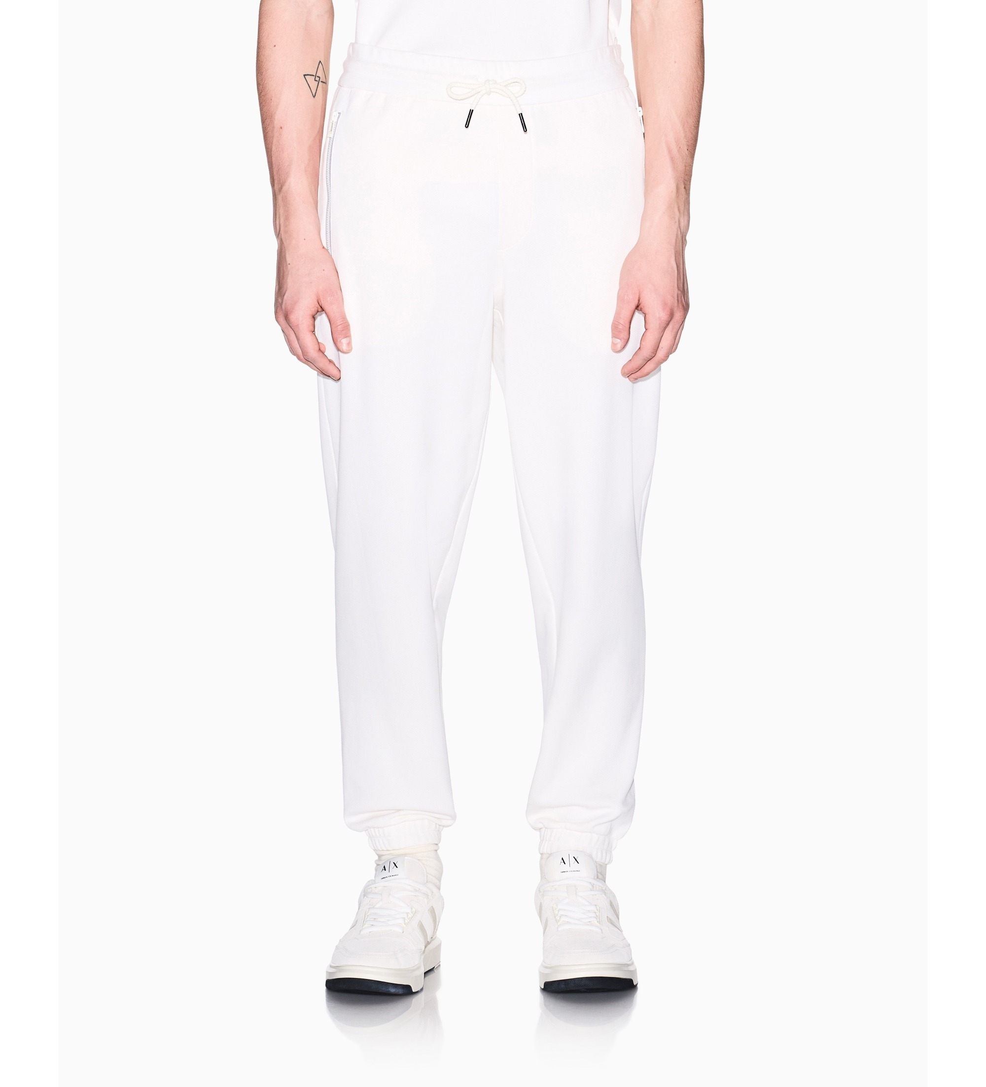 A|X Armani Exchange für Herren. XM002353AF21869U1074 Jogginghose in Cremeweiß (M), Lässig, Baumwolle