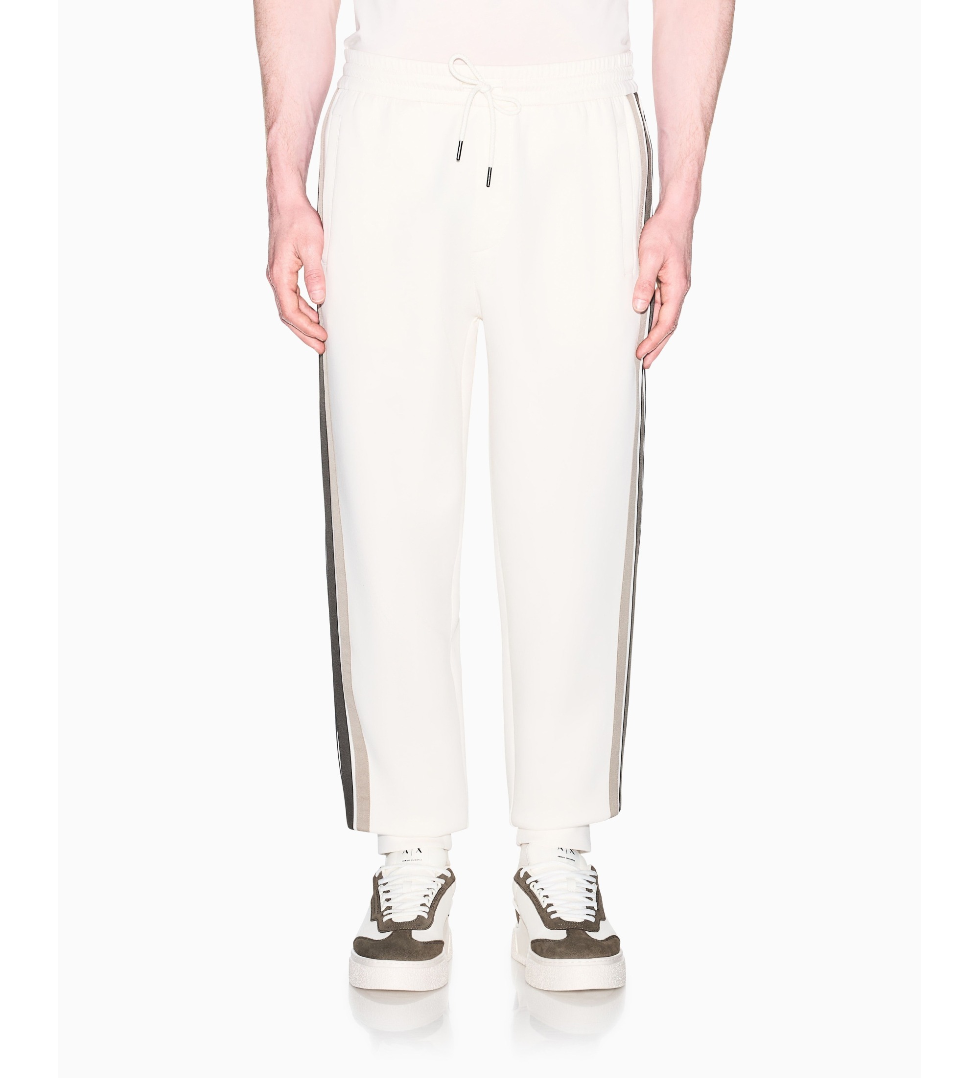 A|X Armani Exchange für Herren. XM002324AF10818U1074 Strukturierte Hose beige (XL), Lässig, Baumwolle