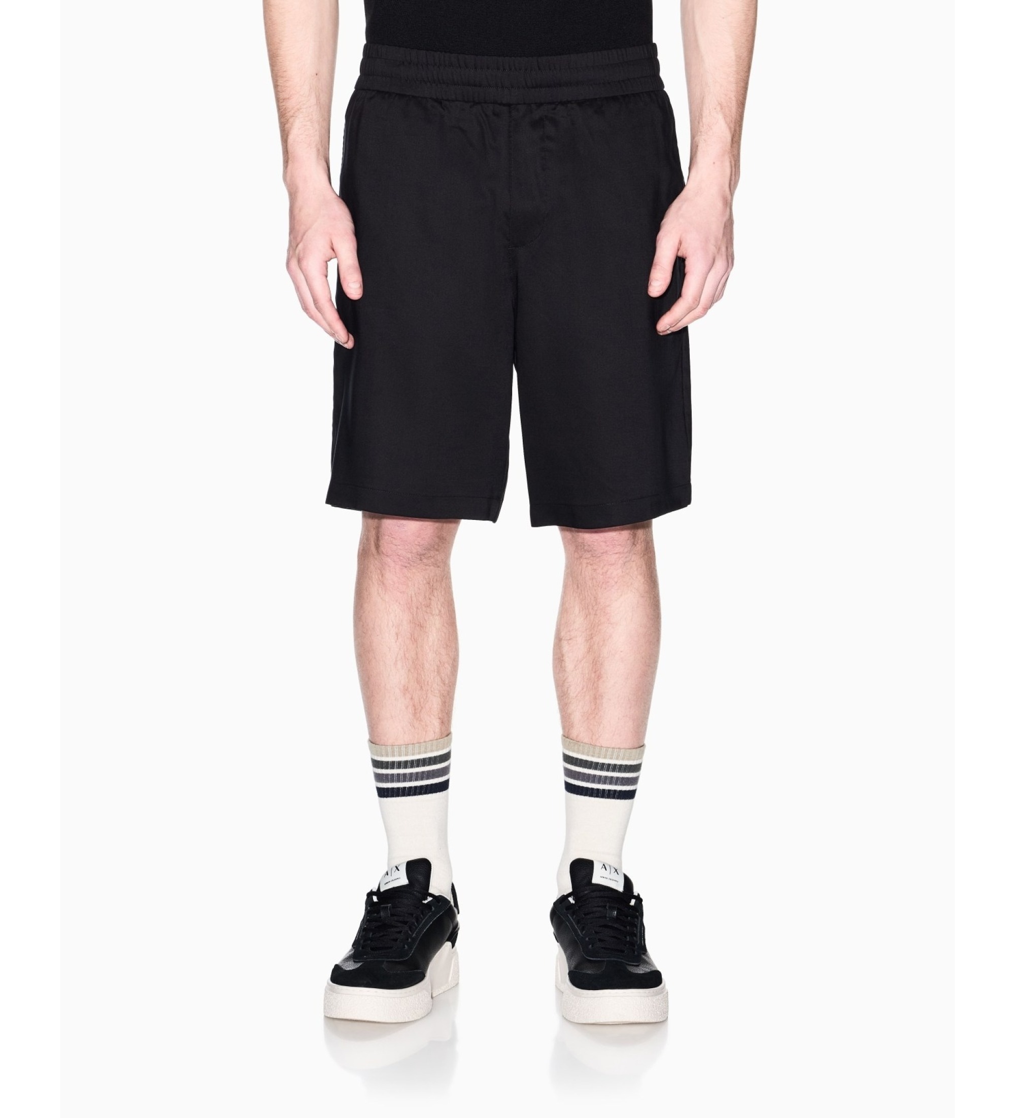 A|X Armani Exchange für Herren. XM002299AF22715UC001 Shorts Lightweight Oxford schwarz (31), Lässig, Lyocell