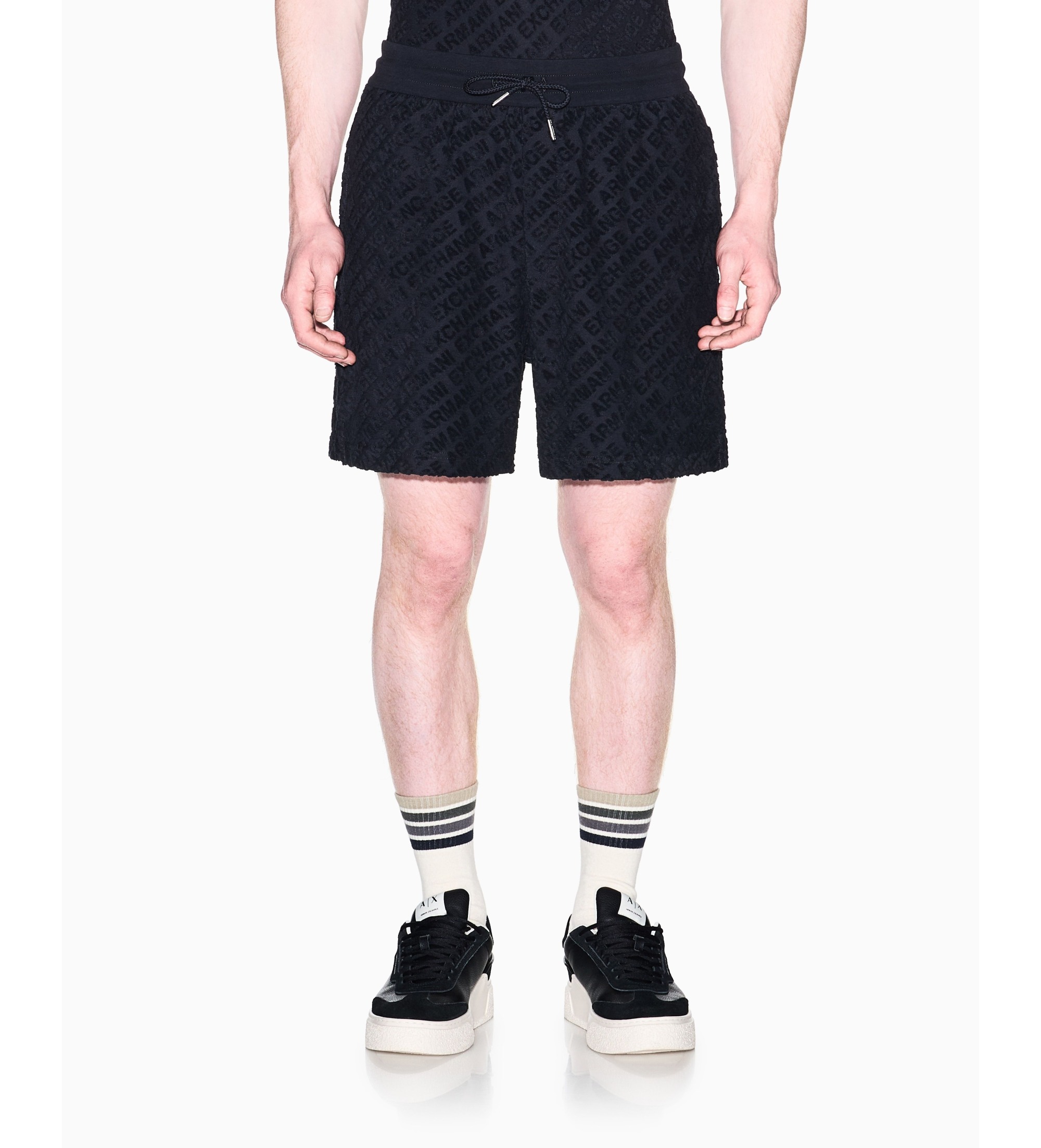 A|X Armani Exchange für Herren. XM002348AF21860UB101 Gewebte Shorts marineblau (XXL), Lässig, Baumwolle