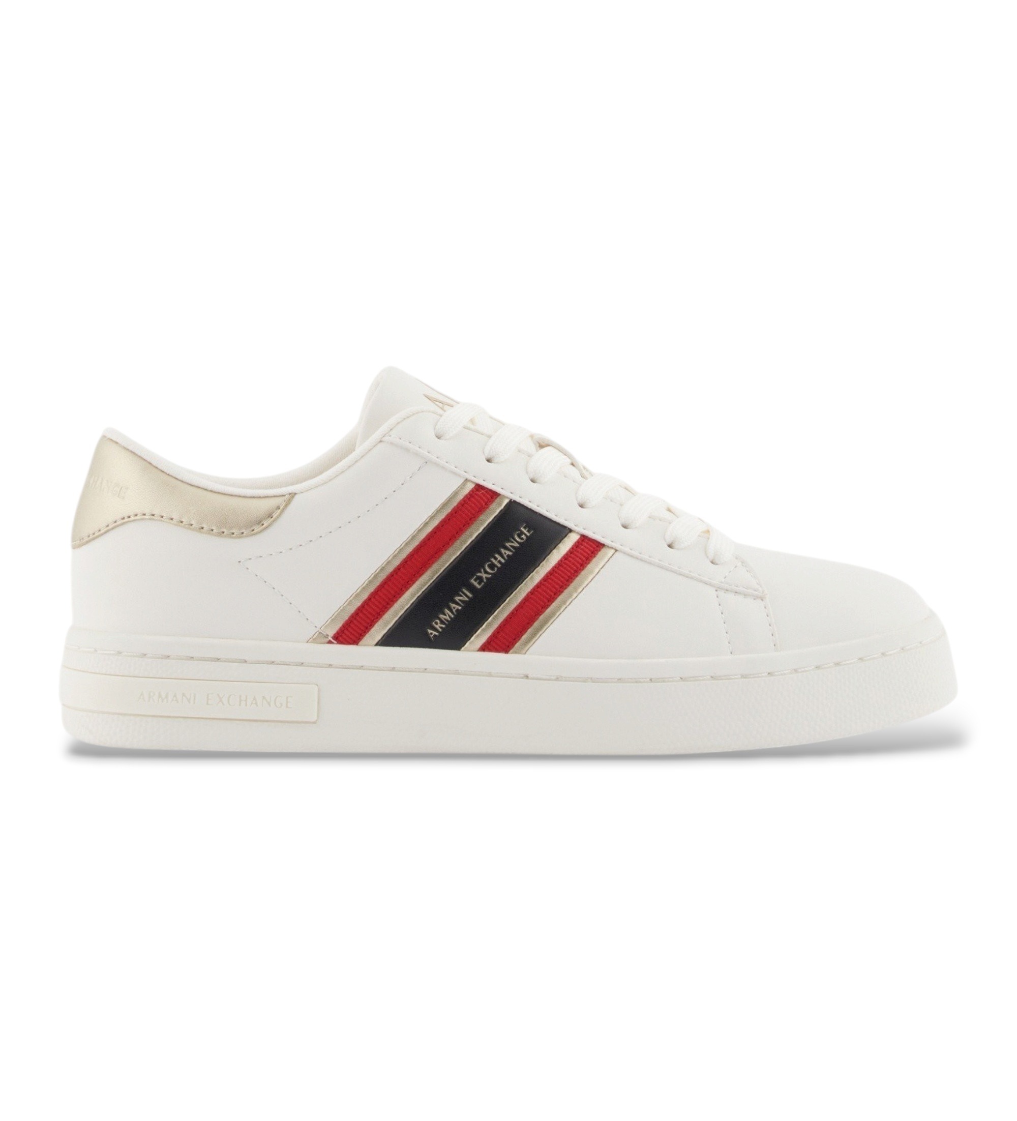 A|X Armani Exchange für Damen. XW002231AF21421MZ128 Urban Tech Sneaker weiß (37), Wohnung, Schnürsenkel, Lässig