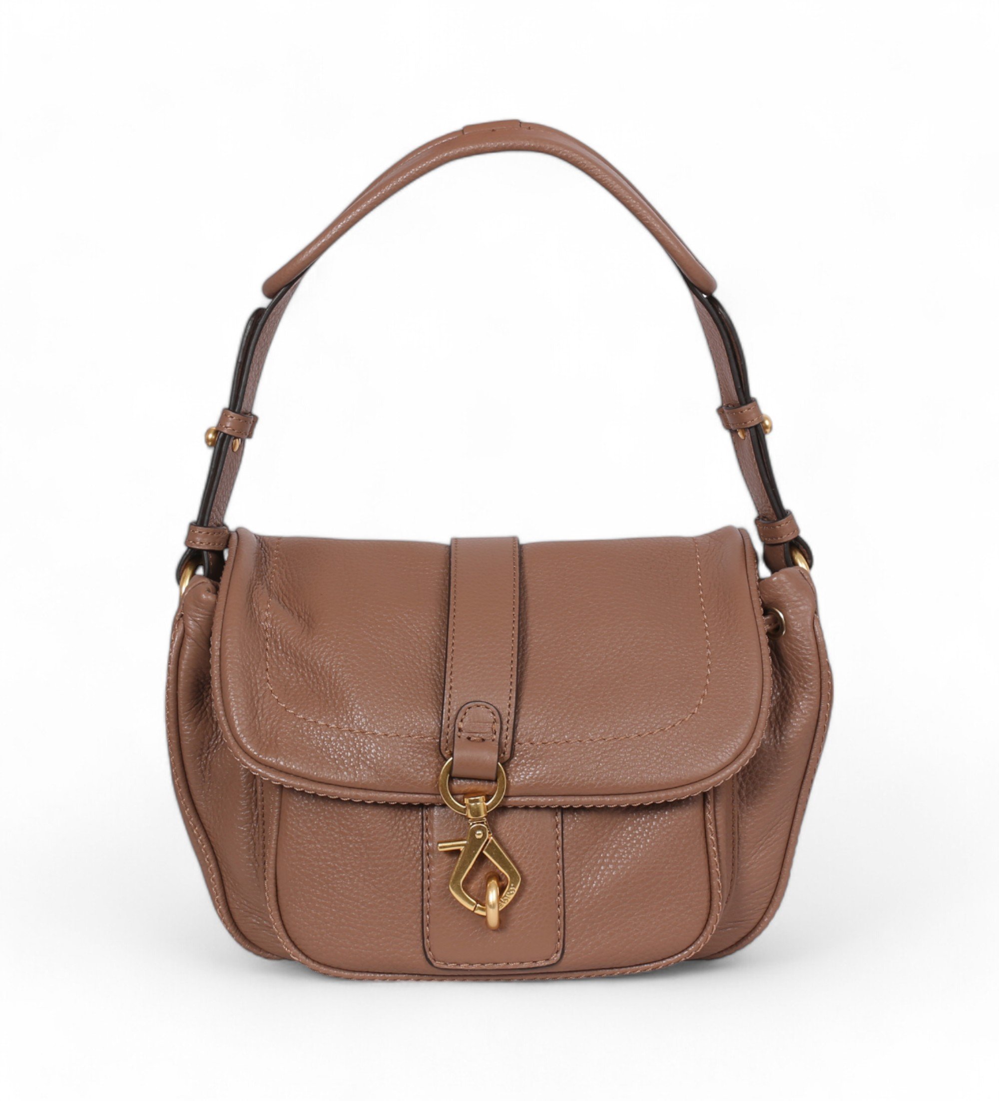 ABRO für Damen. 031443-46 Brown Star Satteltasche (OSFA), Braun, Lässig, Leder