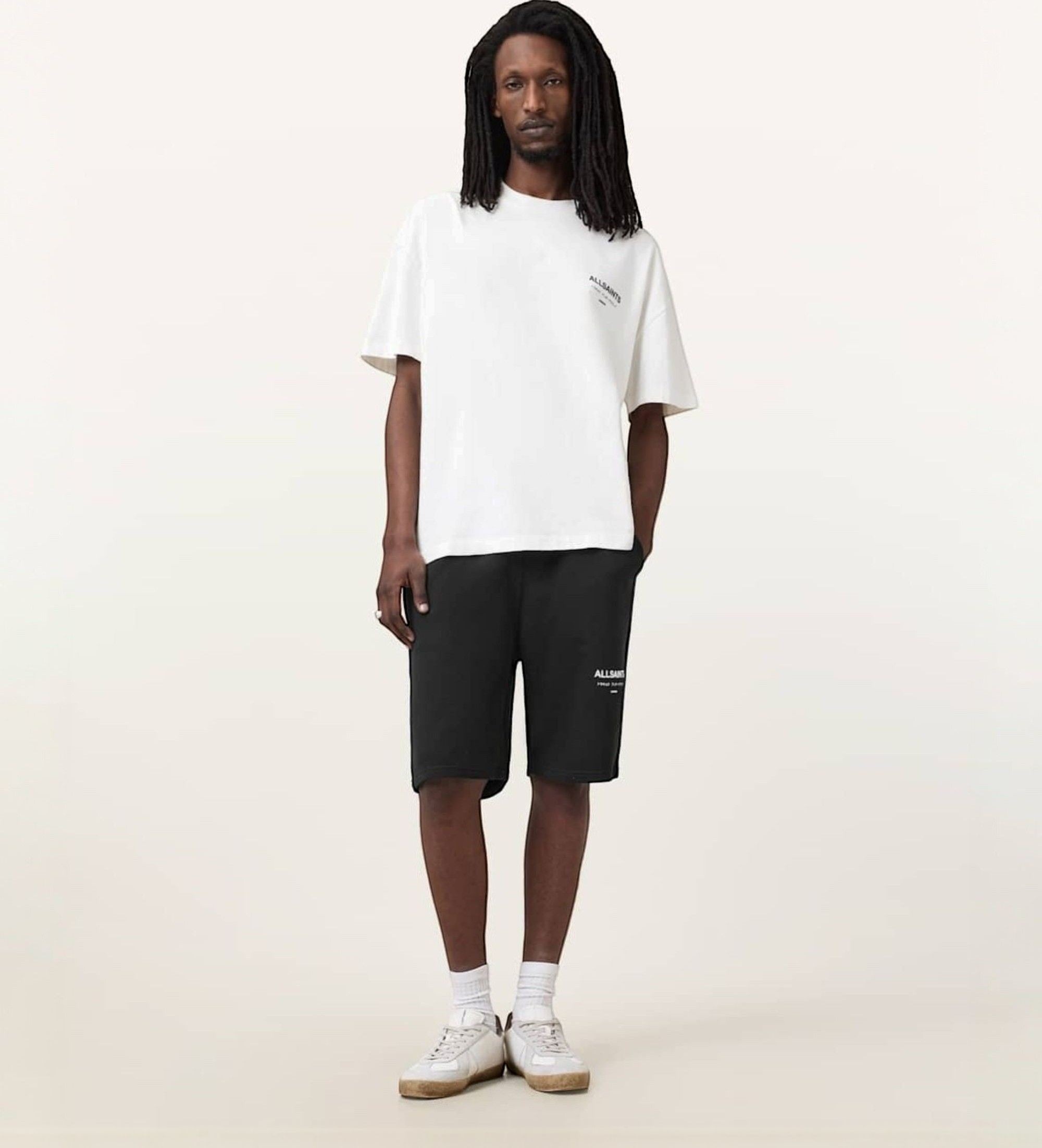 ALL SAINTS für Herren. M002TC Kurze Hosen Underground schwarz (XL), Lässig, Baumwolle