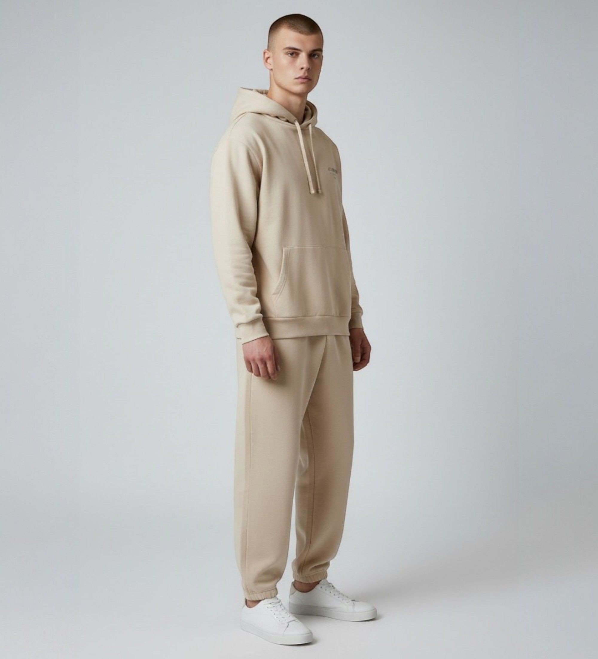 ALL SAINTS für Herren. M034NB Sweatshirt Underground (S), Lässig, Taupe, Bio-Baumwolle, Nachhaltig
