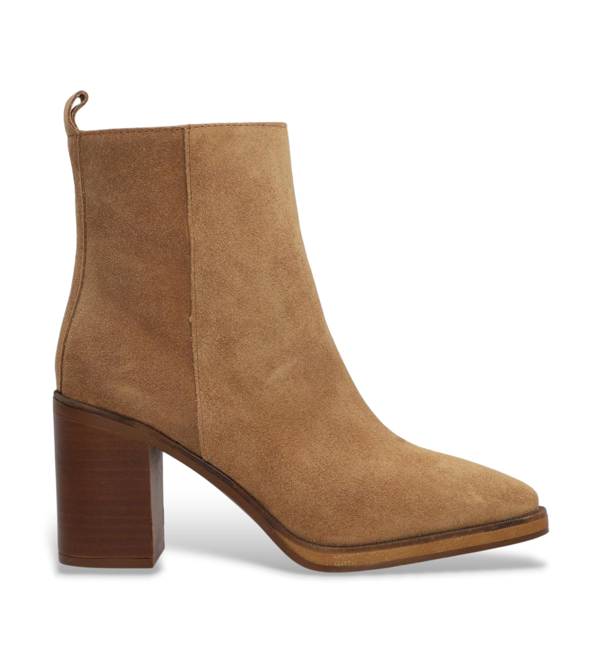 Alpe für Damen. 522111 Braune Camden Lederstiefeletten (41), 5 bis 8 cm, Reißverschluss, Lässig