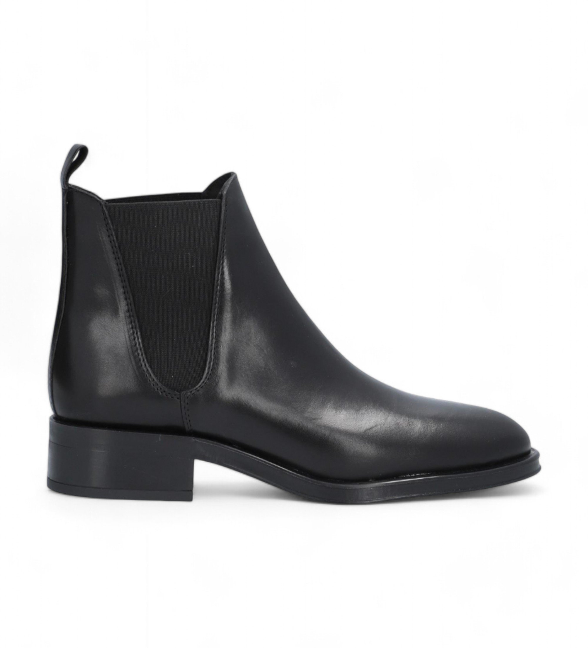 Alpe für Damen. 234917 Schwarze Couture Lederstiefeletten (37), 3 bis 5 cm, Keine, Lässig