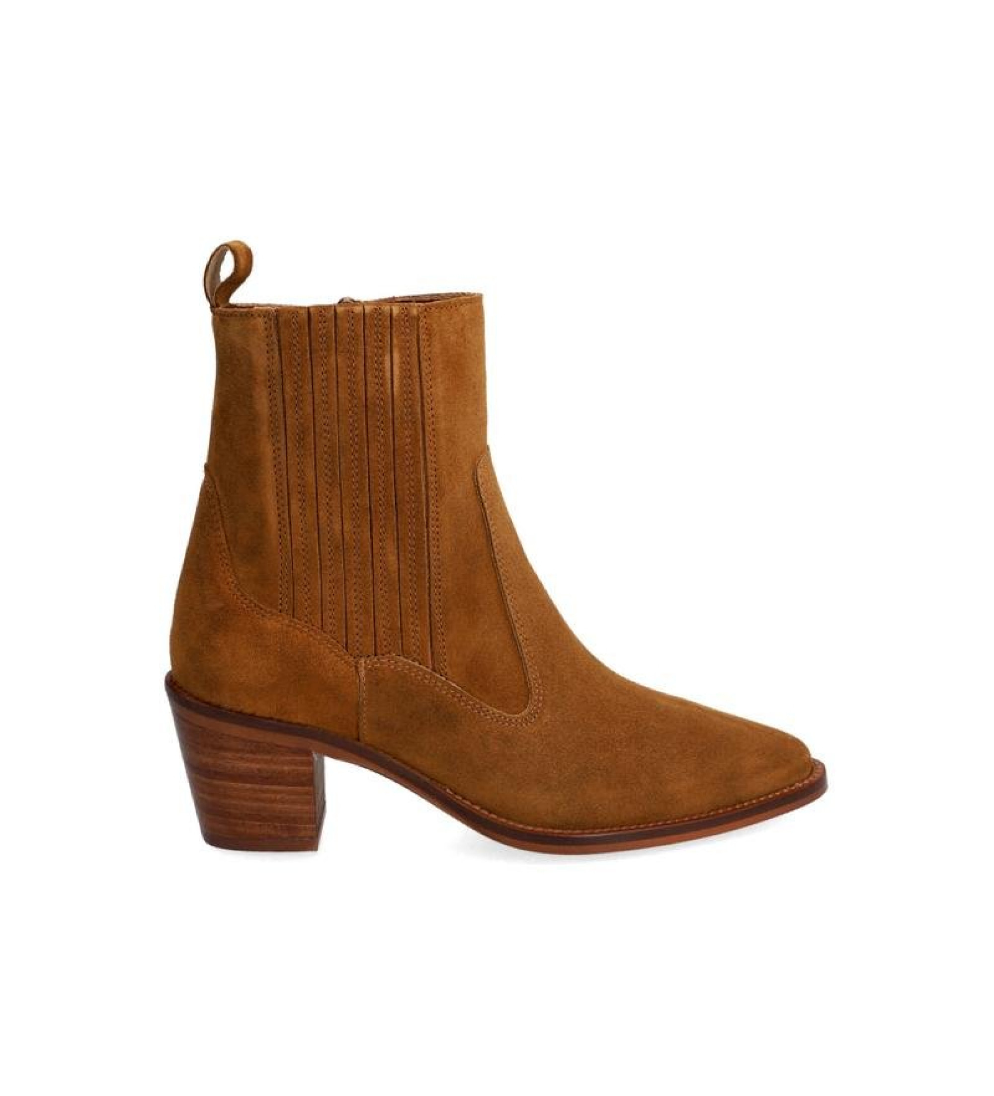 Alpe für Damen. 258111 Braune Nevada Lederstiefeletten (41), 3 bis 5 cm, Keine, Lässig