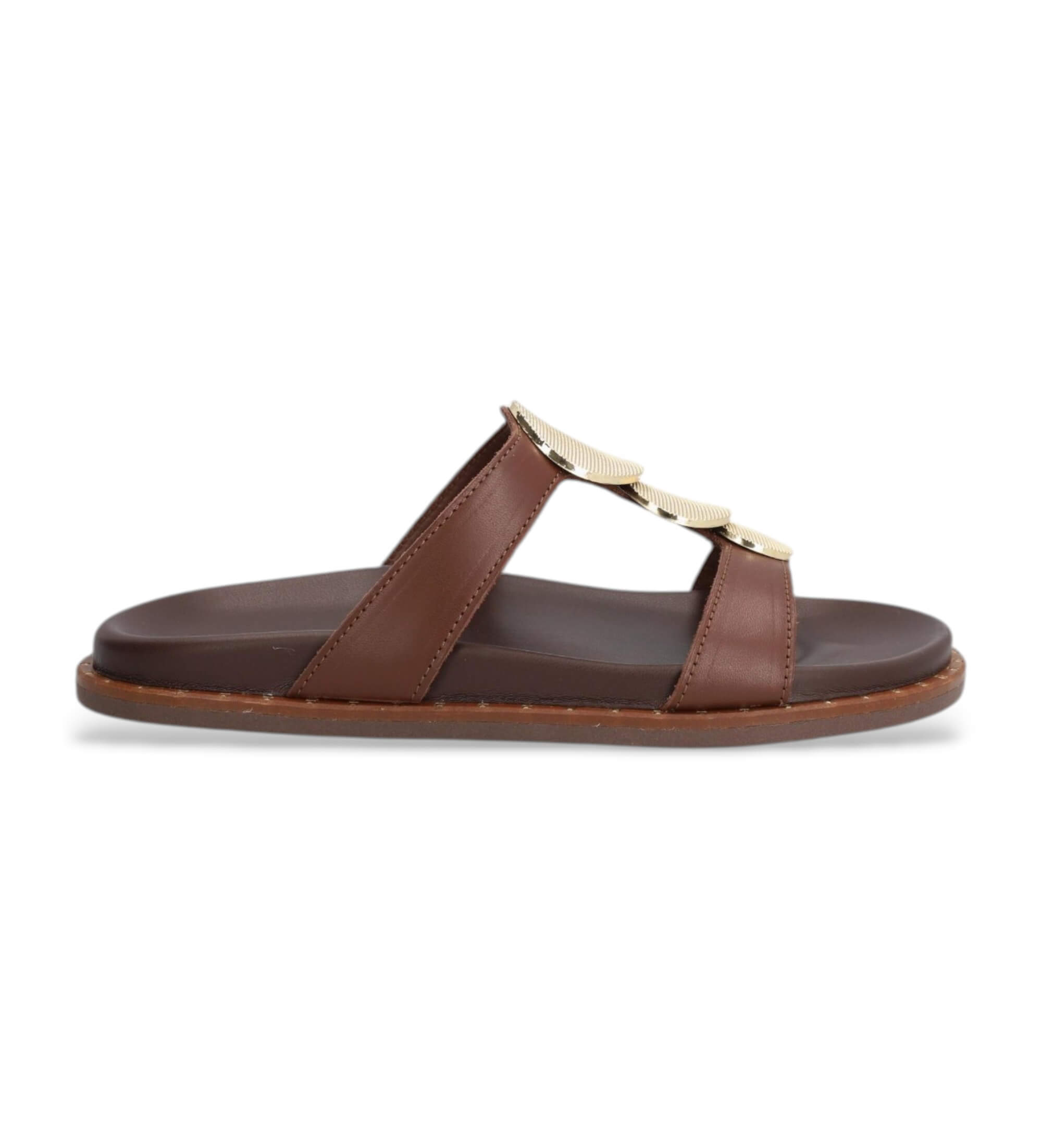 Alpe für Damen. 557917 Isabella Sandalen aus braunem Leder (37), Wohnung, Keine, Lässig