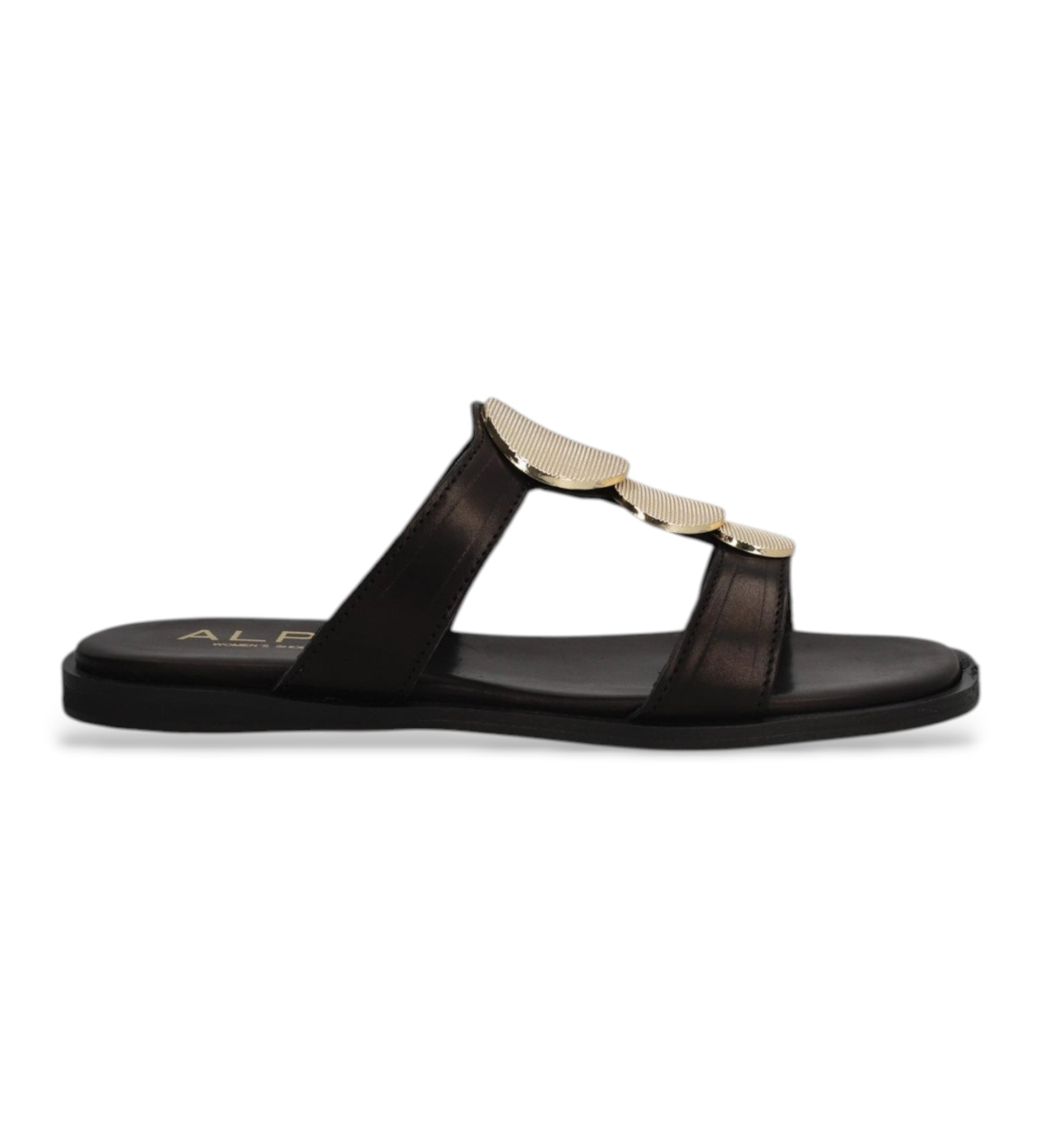 Alpe für Damen. 559317 Sheila 17 Ledersandalen schwarz (36), Wohnung, Keine, Lässig