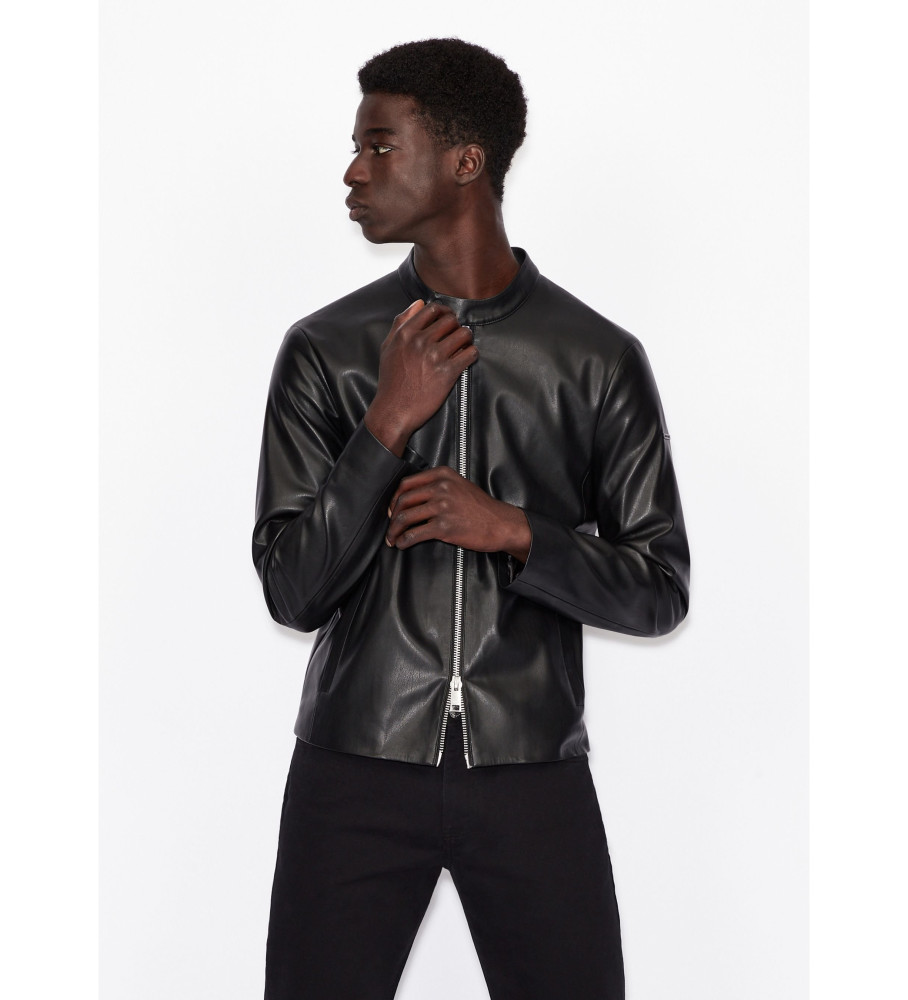 A|X Armani Exchange für Herren. 8NZB08ZNAAZ1200 Schwarze Stoffjacke (S), Lässig, Polyester