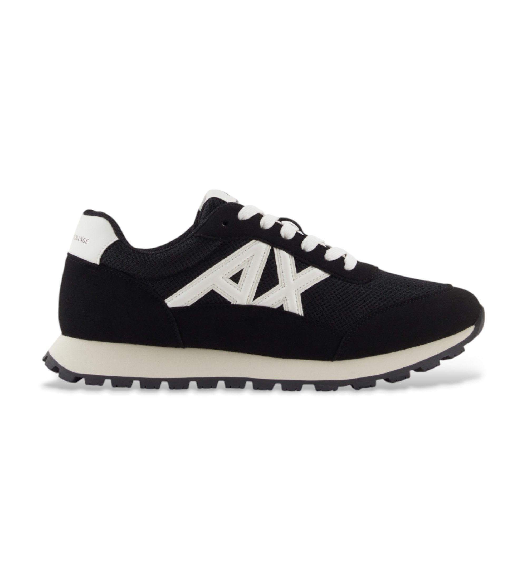A|X Armani Exchange für Herren. XM001960AF19388MC024 Turnschuhe Logo schwarz (42), Lässig, Polyester