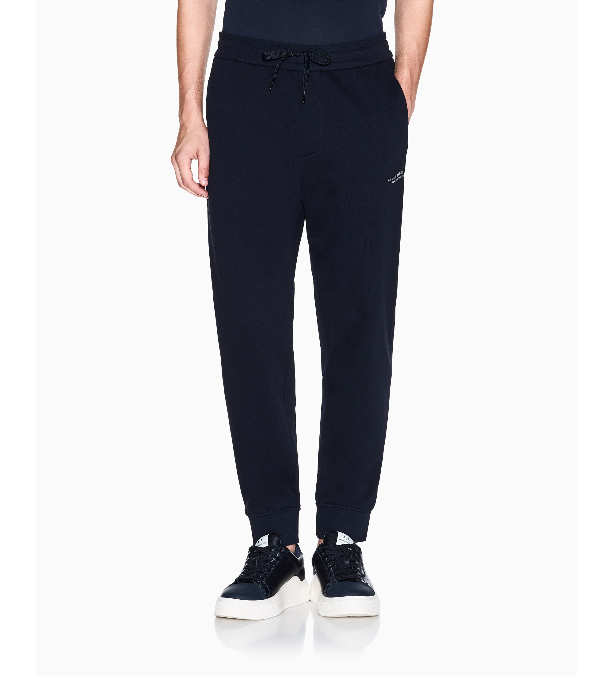 A|X Armani Exchange für Herren. XM001299AF20934UB101 Marineblaue Jogger-Hose (M), Lässig, Baumwolle, Langarm
