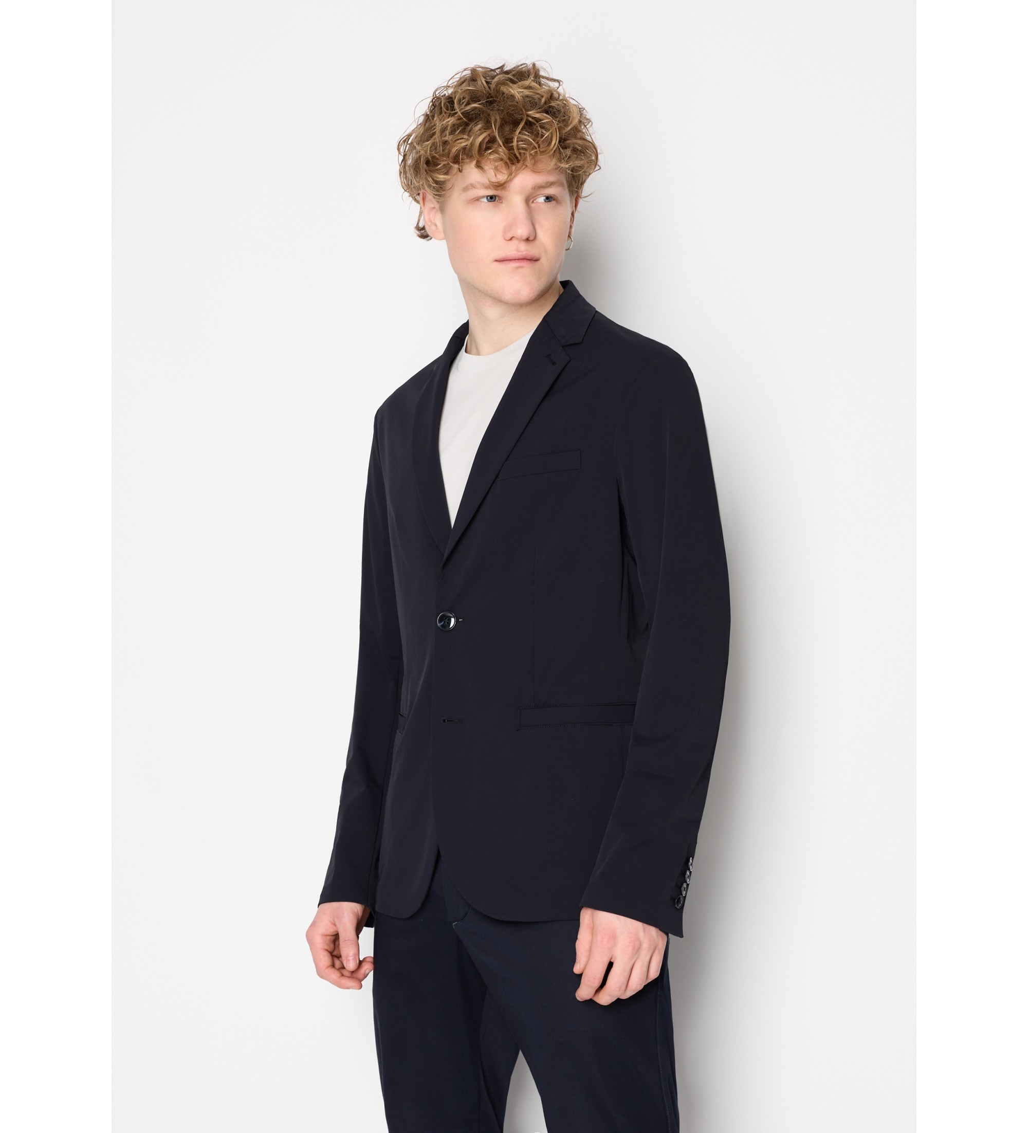 A|X Armani Exchange für Herren. 8NZG49ZNYZZ1583 Klassischer marineblauer Blazer (44), Lässig, Polyamid