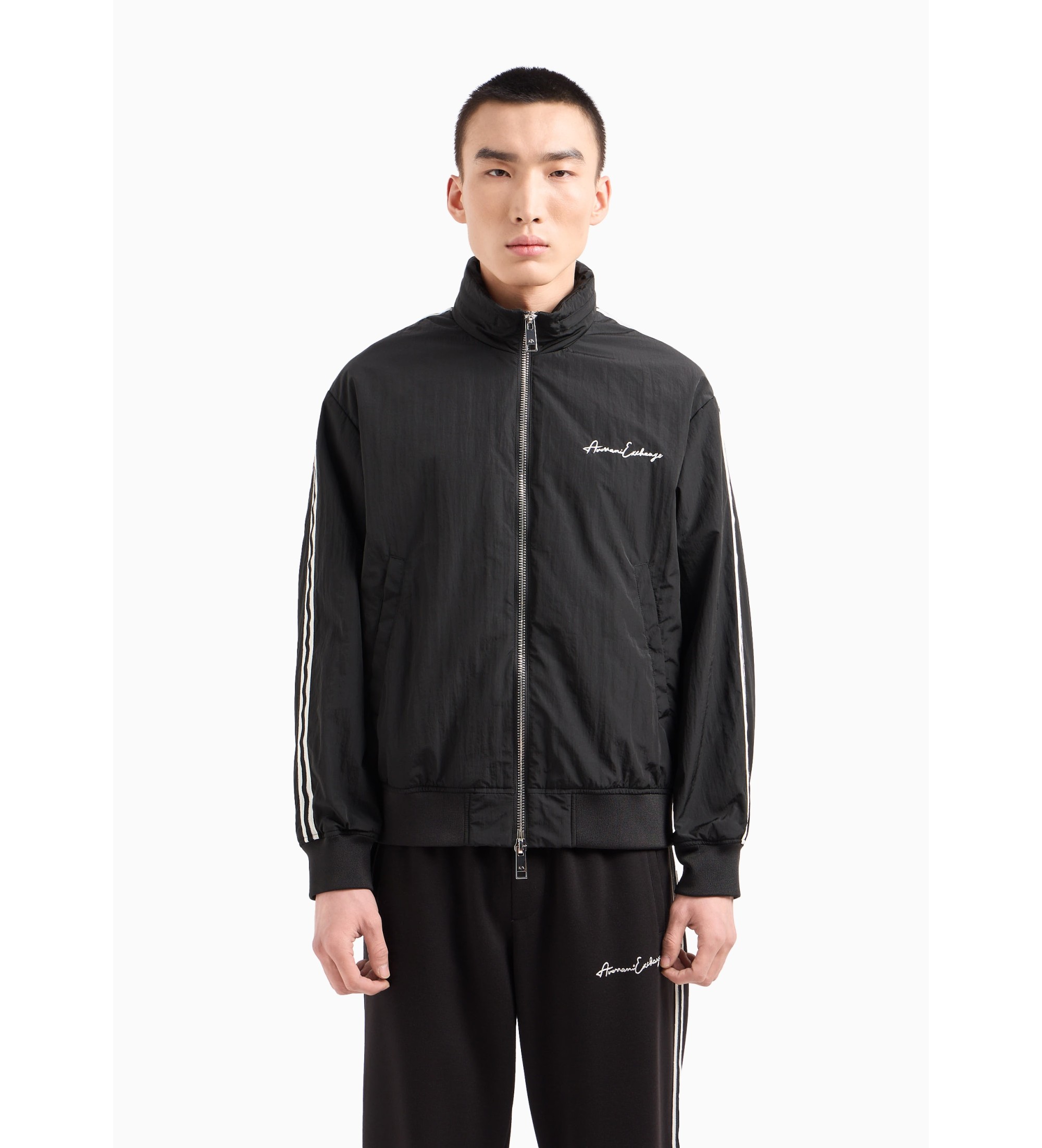 A|X Armani Exchange für Herren. 8NZB99ZNXXZ1200 Jacke Campera schwarz (XXL), Lässig, Polyamid, Langarm