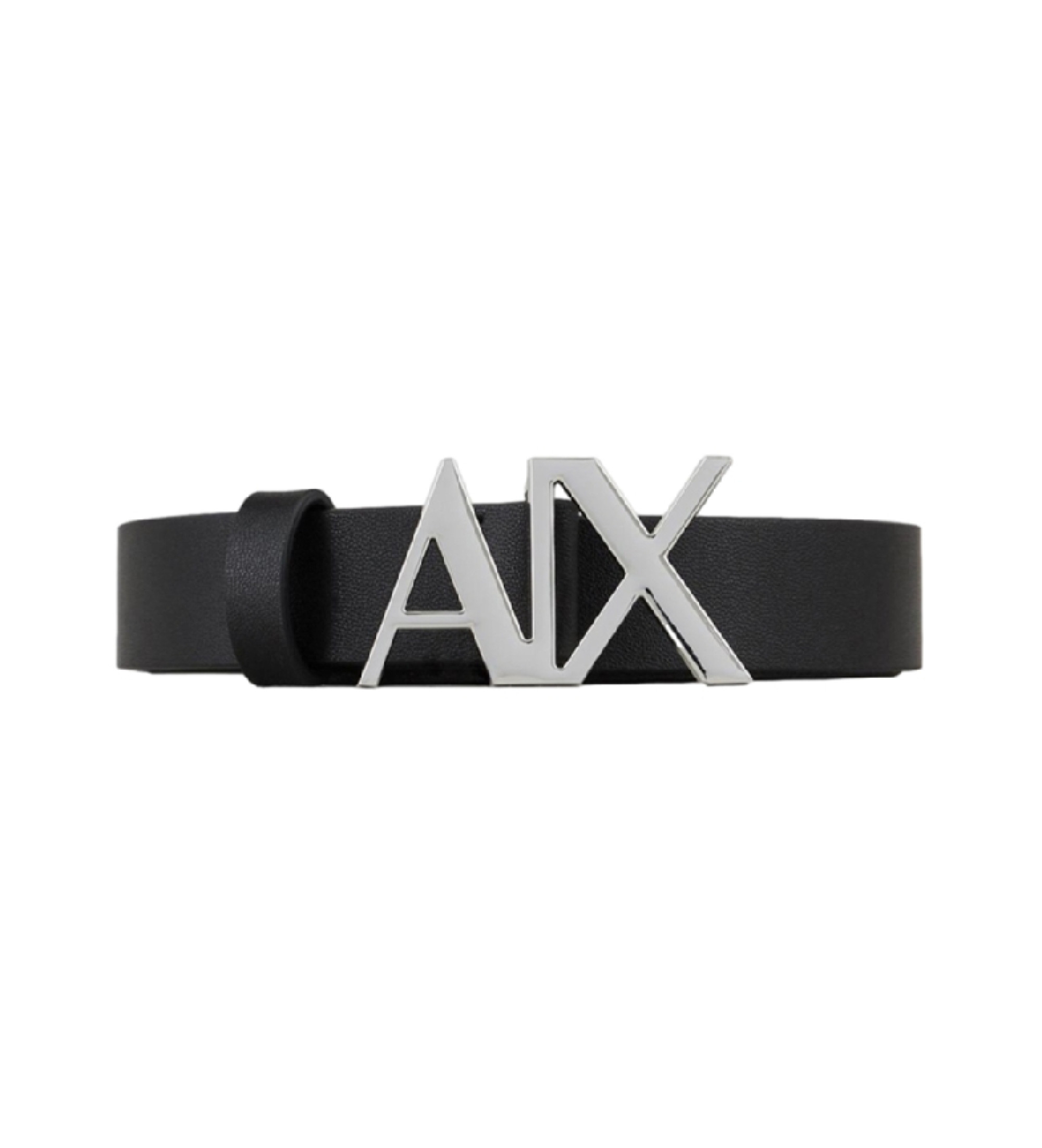 A|X Armani Exchange für Damen. 941125CC71900020 Schwarzer Ledergürtel (85cm), Lässig, Klassisch