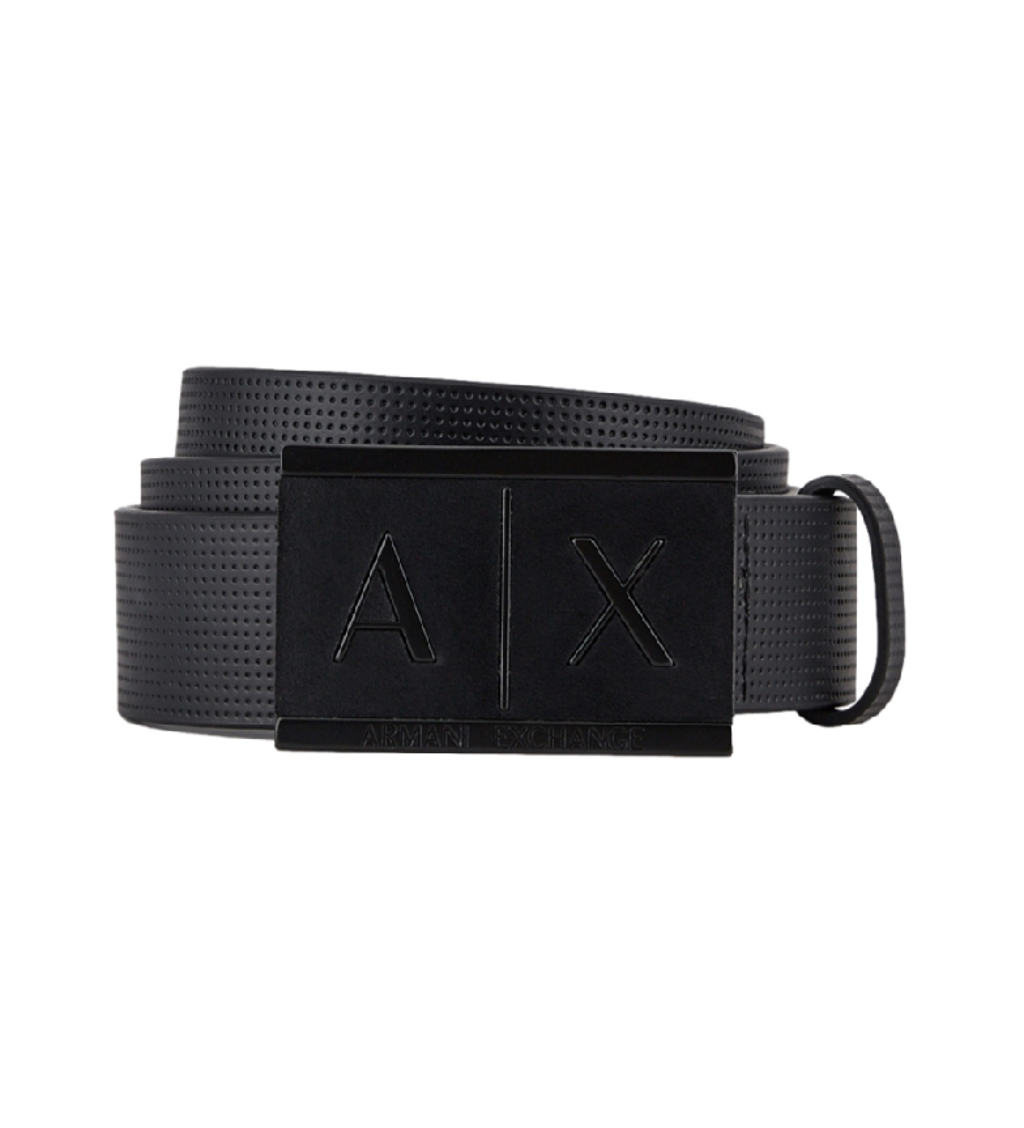 A|X Armani Exchange für Herren. 951019CC50700020 Schwarzer Ledergürtel (28), Lässig, Klassisch