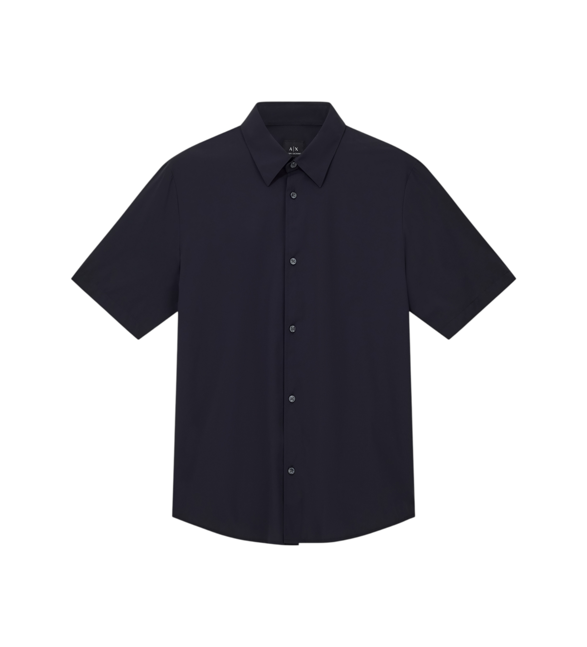 A|X Armani Exchange für Herren. XM001566AF19193UB101 Hochwertiges graues Hemd (XS), Lässig, Polyamid, Kurzarm