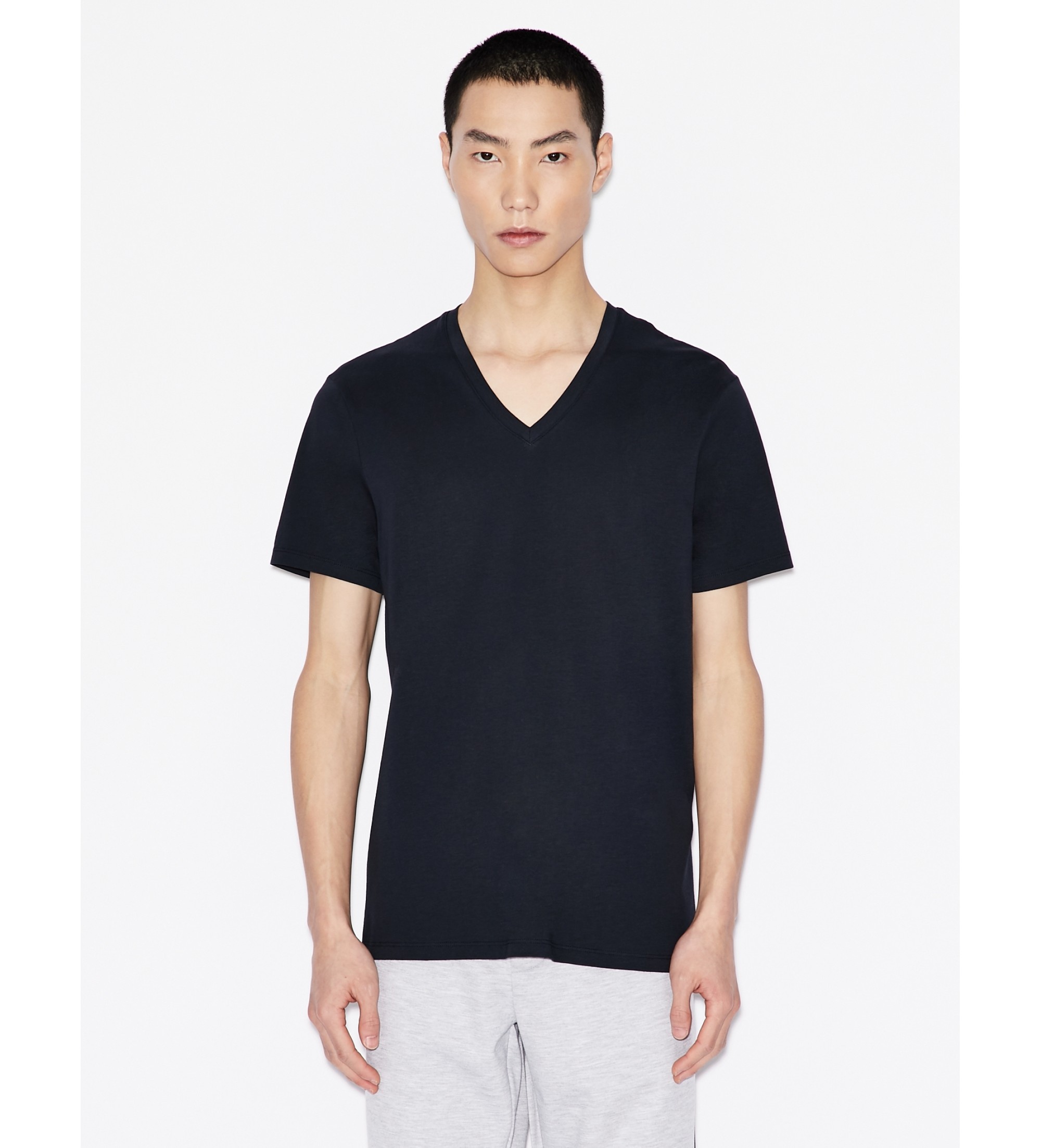 A|X Armani Exchange für Herren. 8NZT75ZJA5Z1510 T-shirt Lisa navy (M), Lässig, Baumwolle, Kurzarm, Marine