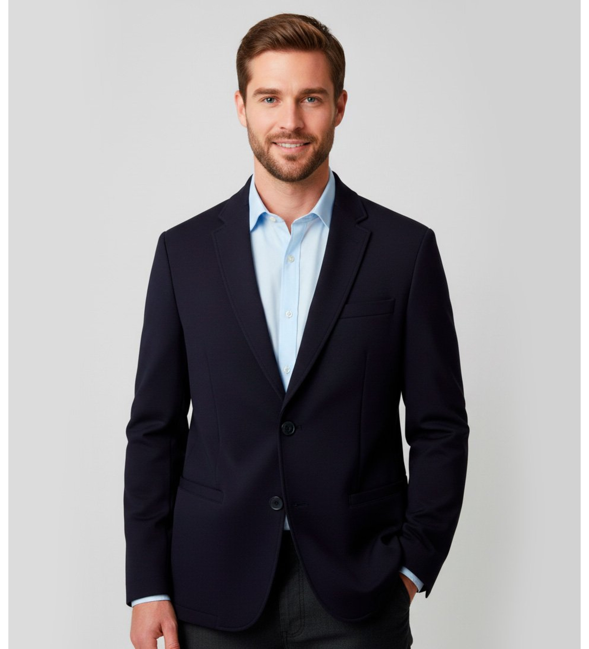 A|X Armani Exchange für Herren. XM001303AF10818UB101 Marineblauer Freizeitblazer (S), Lässig, Polyester