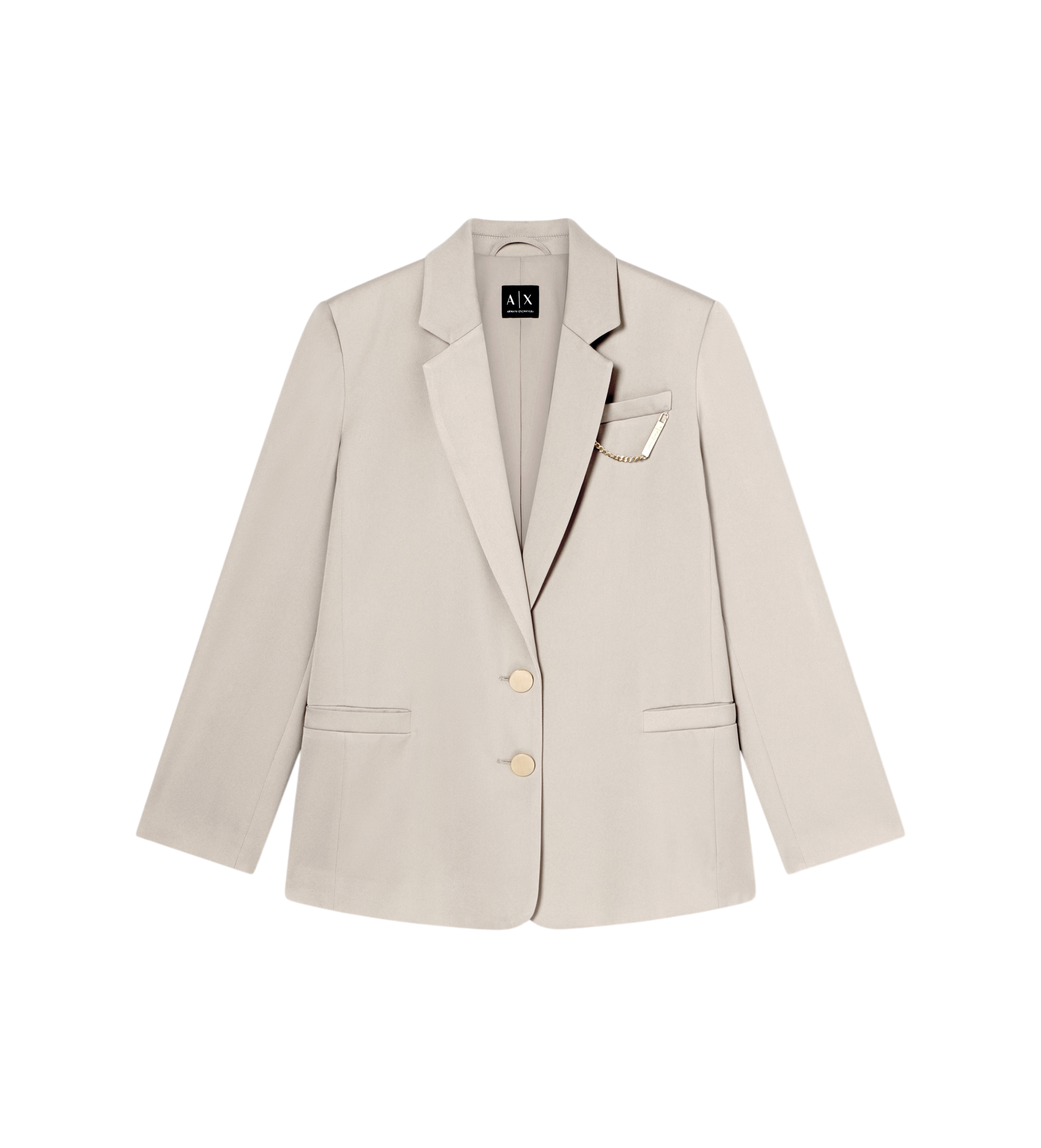 A|X Armani Exchange für Damen. XW001953AF21553U6223 Halbbeiger Blazer (L), Lässig, Klassisch, Polyester