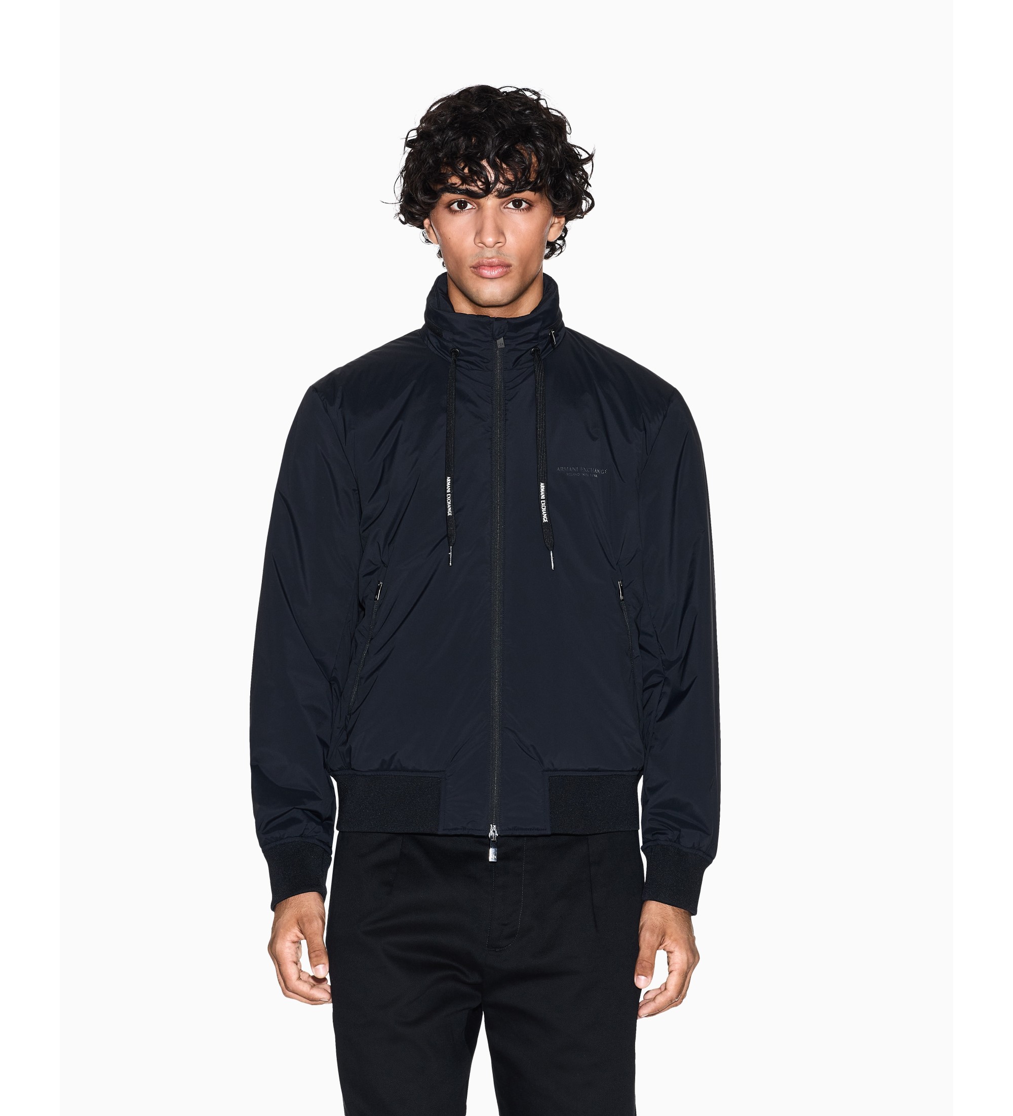 A|X Armani Exchange für Herren. XM001583AF19196UC001 Windbreaker Jacke schwarz (S), Lässig, Polyamid