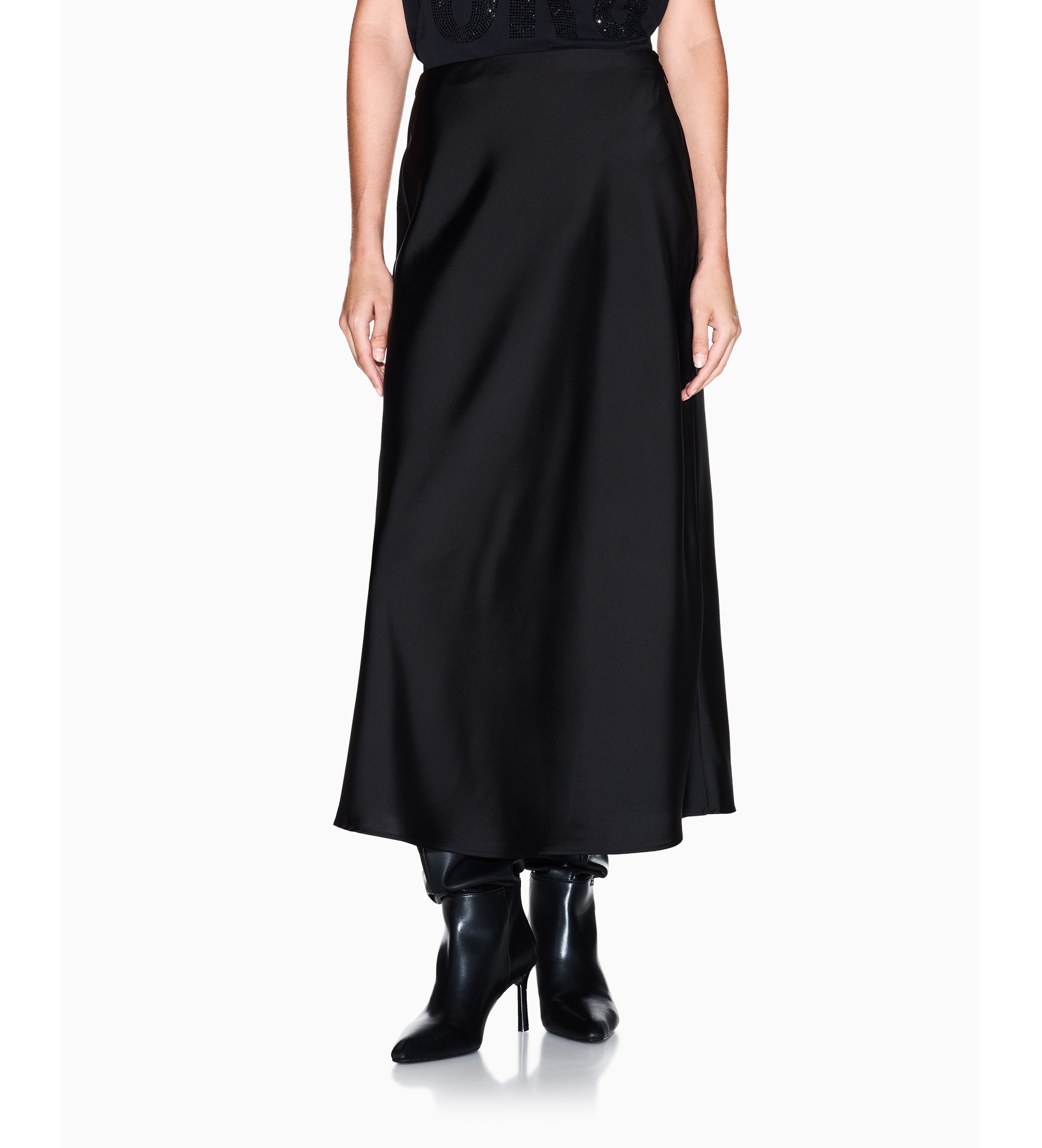A|X Armani Exchange für Damen. XW001420AF19592UC001 Midirock schwarz (S), Lässig, Polyester