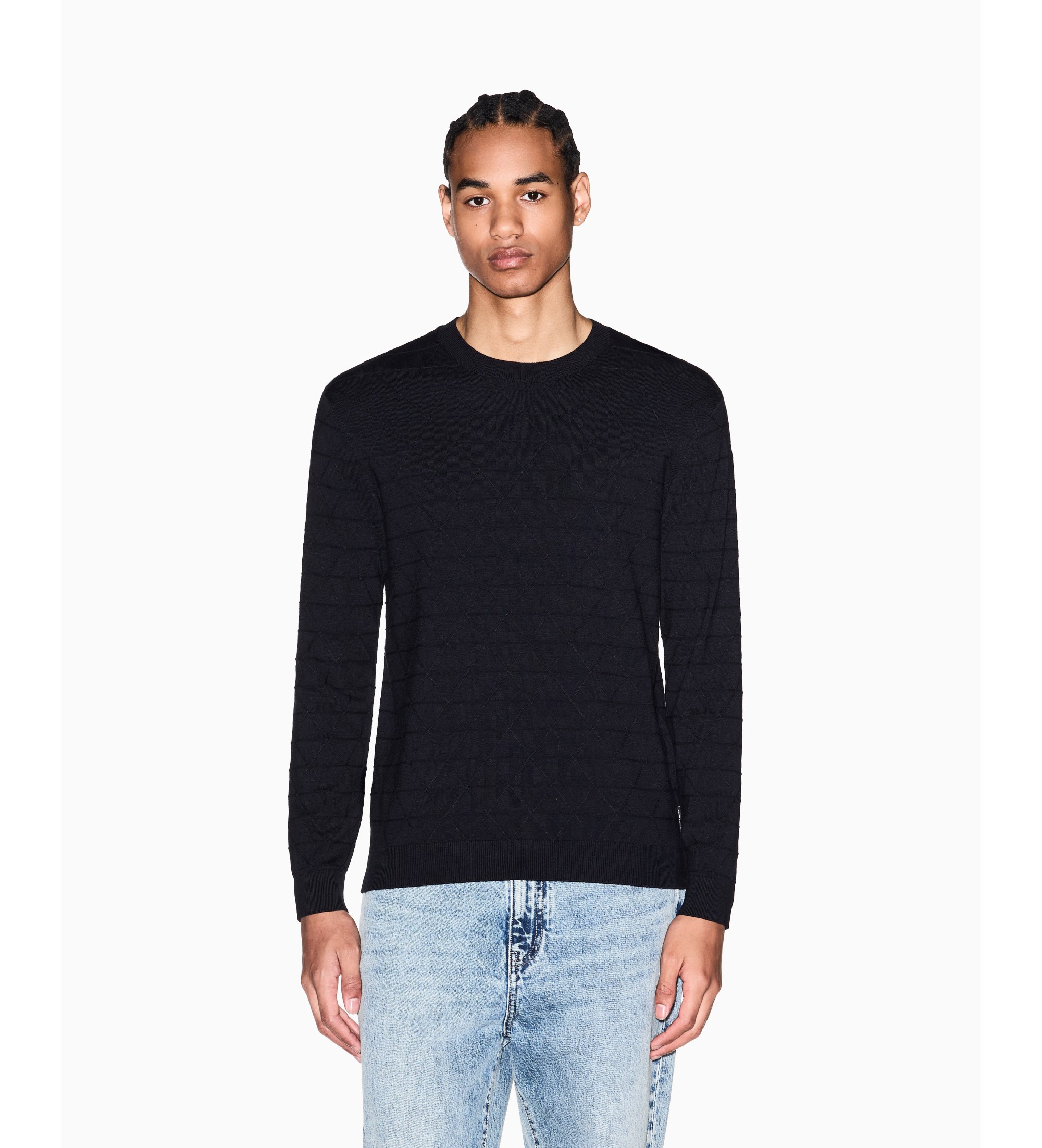 A|X Armani Exchange für Herren. XM002435AF10454FB430 Technisches Trikot (M), Lässig, Klassisch, Viskose, Marine