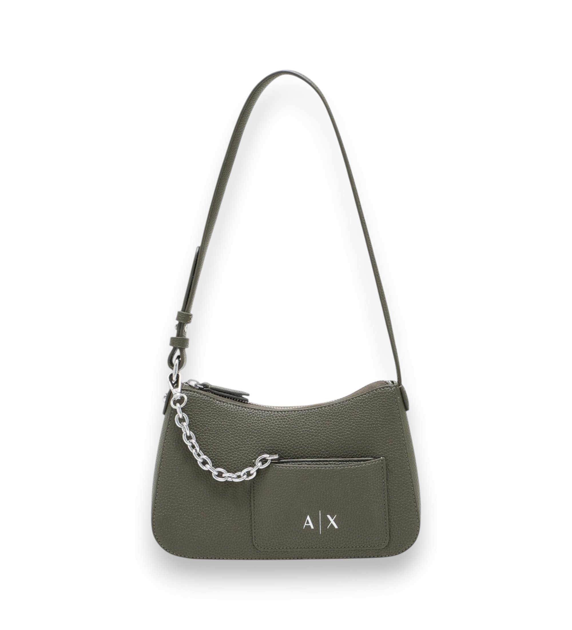 A|X Armani Exchange für Damen. XW001571AF15625U7043 Umhängetasche mit grüner Kette (OSFA), Lässig, Polyester